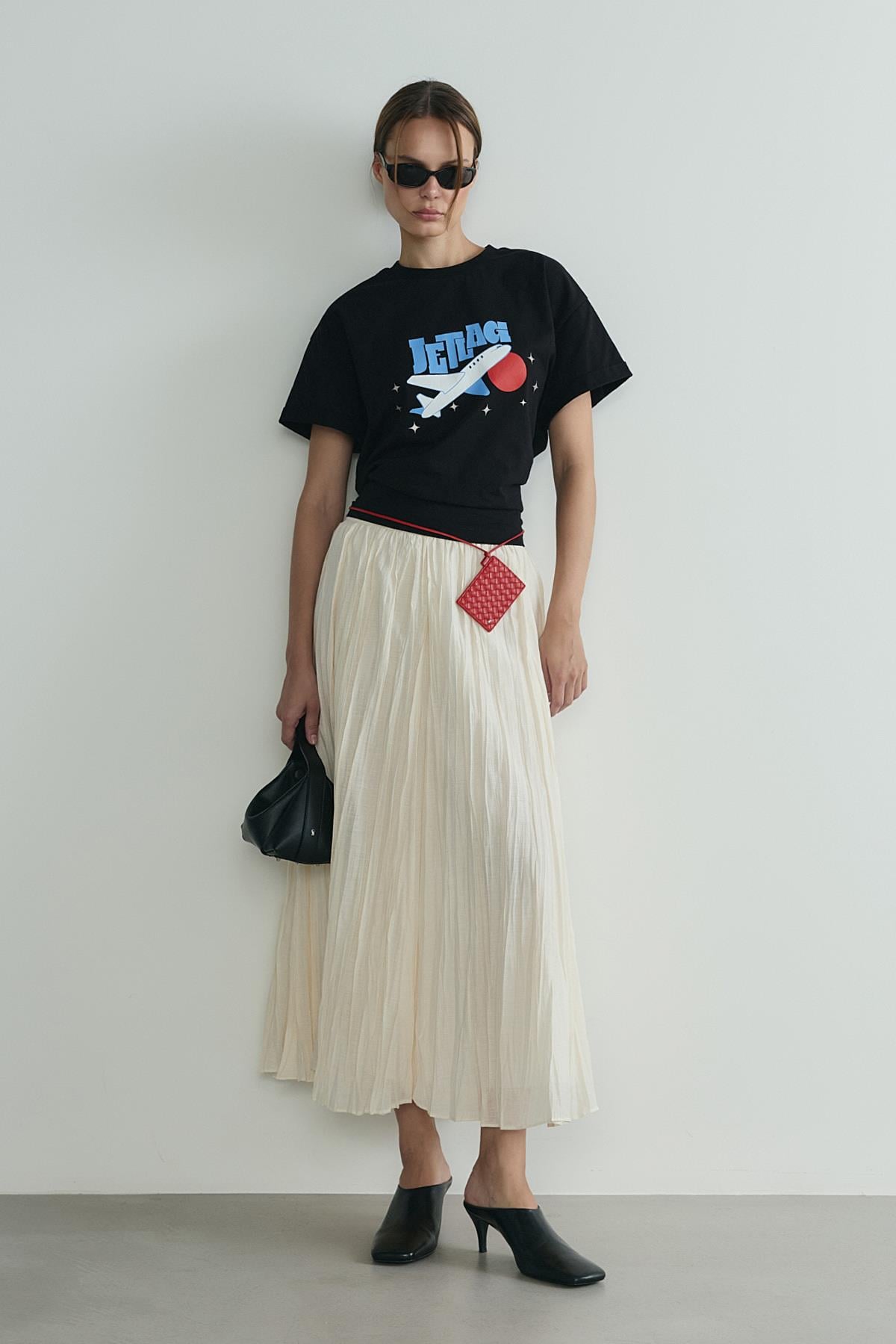 Black Jetlag Oversize T-Shirt | Suud Collection