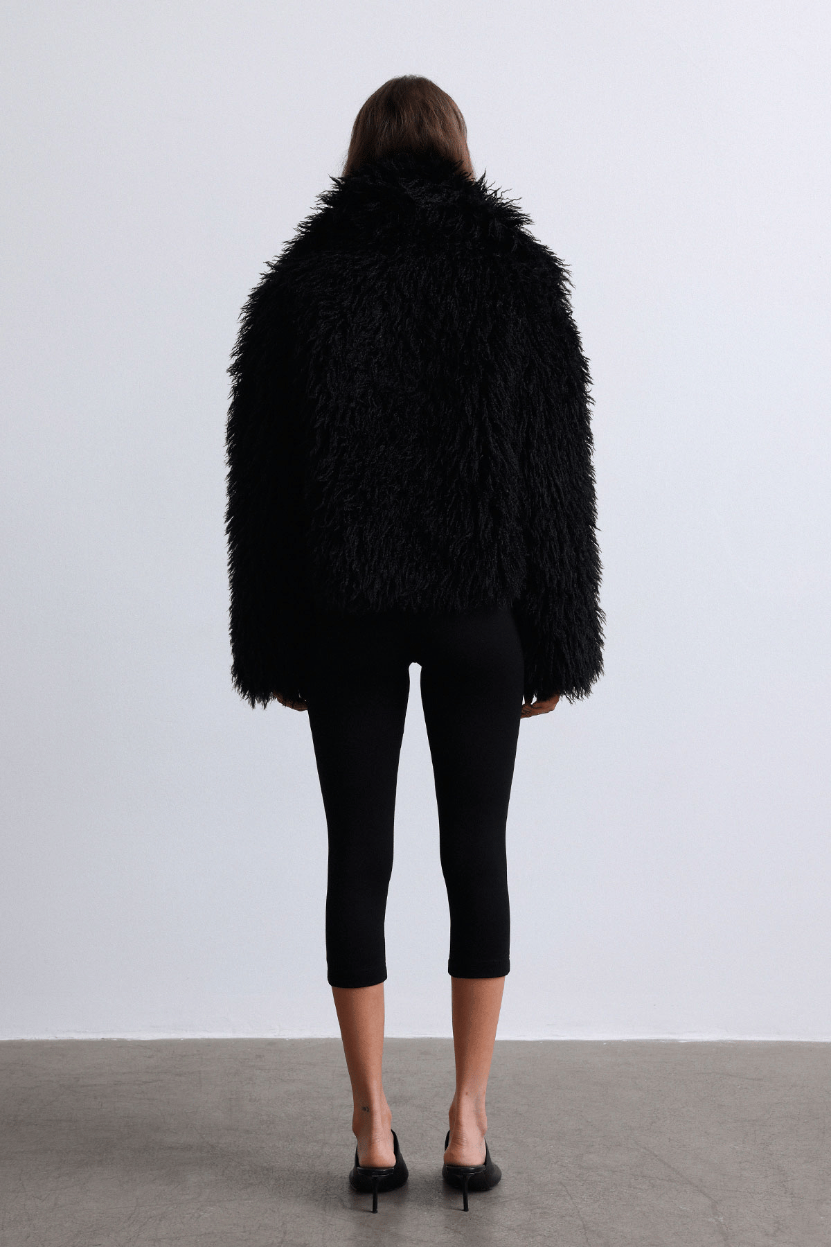 suu  Siyah Suzie Suni Kürk Ceket | Suud Collection
