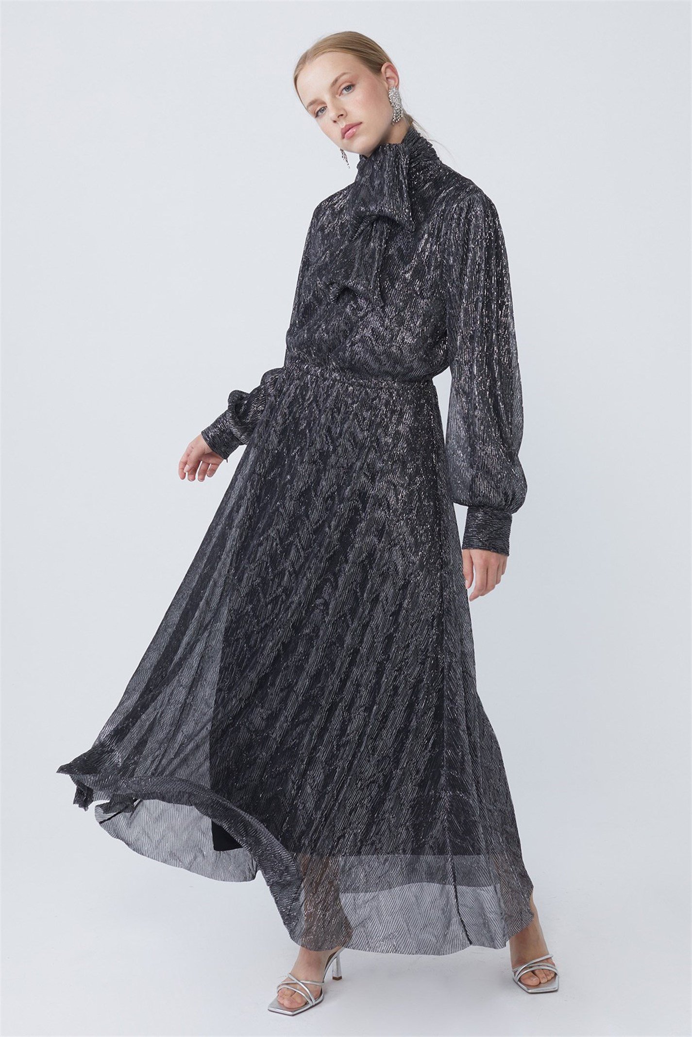 Siyah Uzun Abiye Elbise | Suud Collection