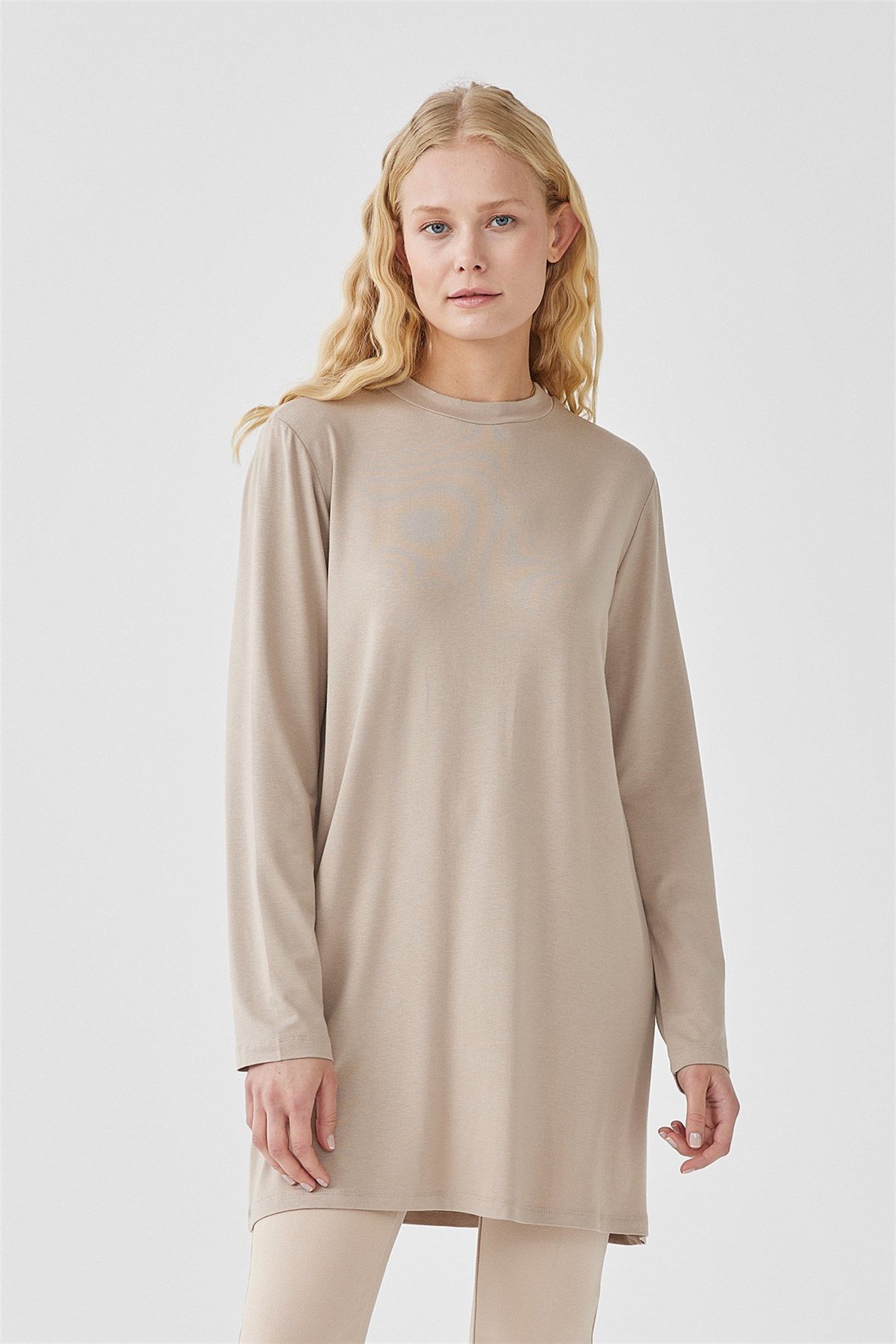 Camel Uzun Penye Bluz | Suud Collection