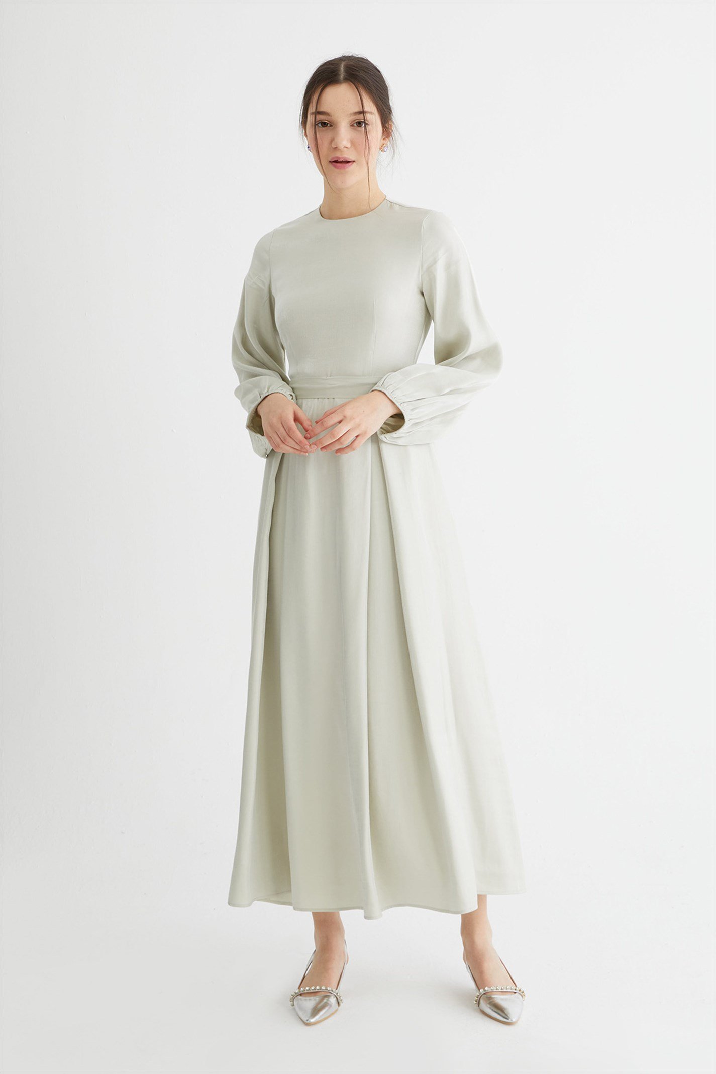 Yeşil Işıltılı Abiye Elbise | Suud Collection