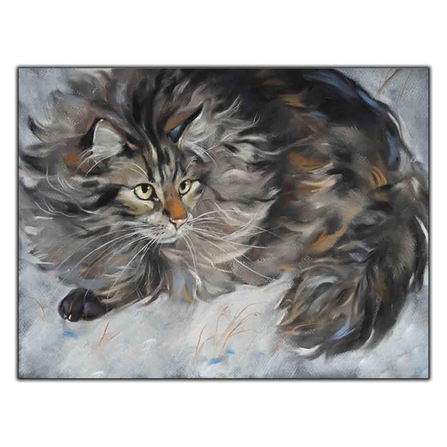 UZUN TÜYLÜ TEKİR KEDİ KANVAS TABLO ürününe, KANVAS TABLOLAR kategorisinden hemen satın alabilirsiniz.