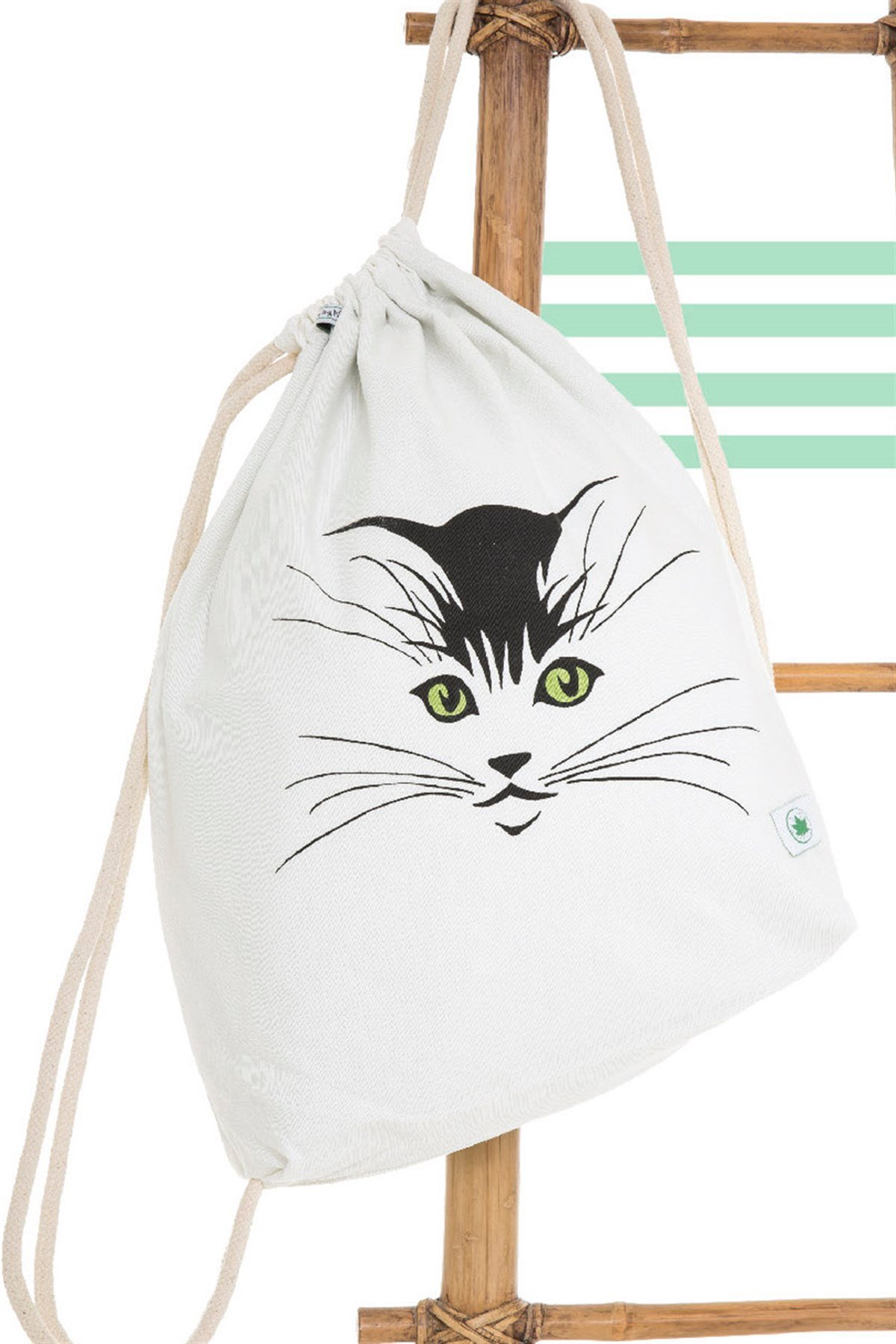 Kedili Sırt Çanta - Yeşil