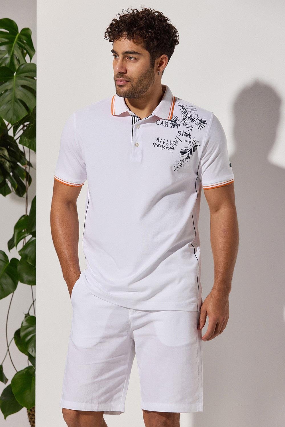 Polo Collar Caribbean T Shirt