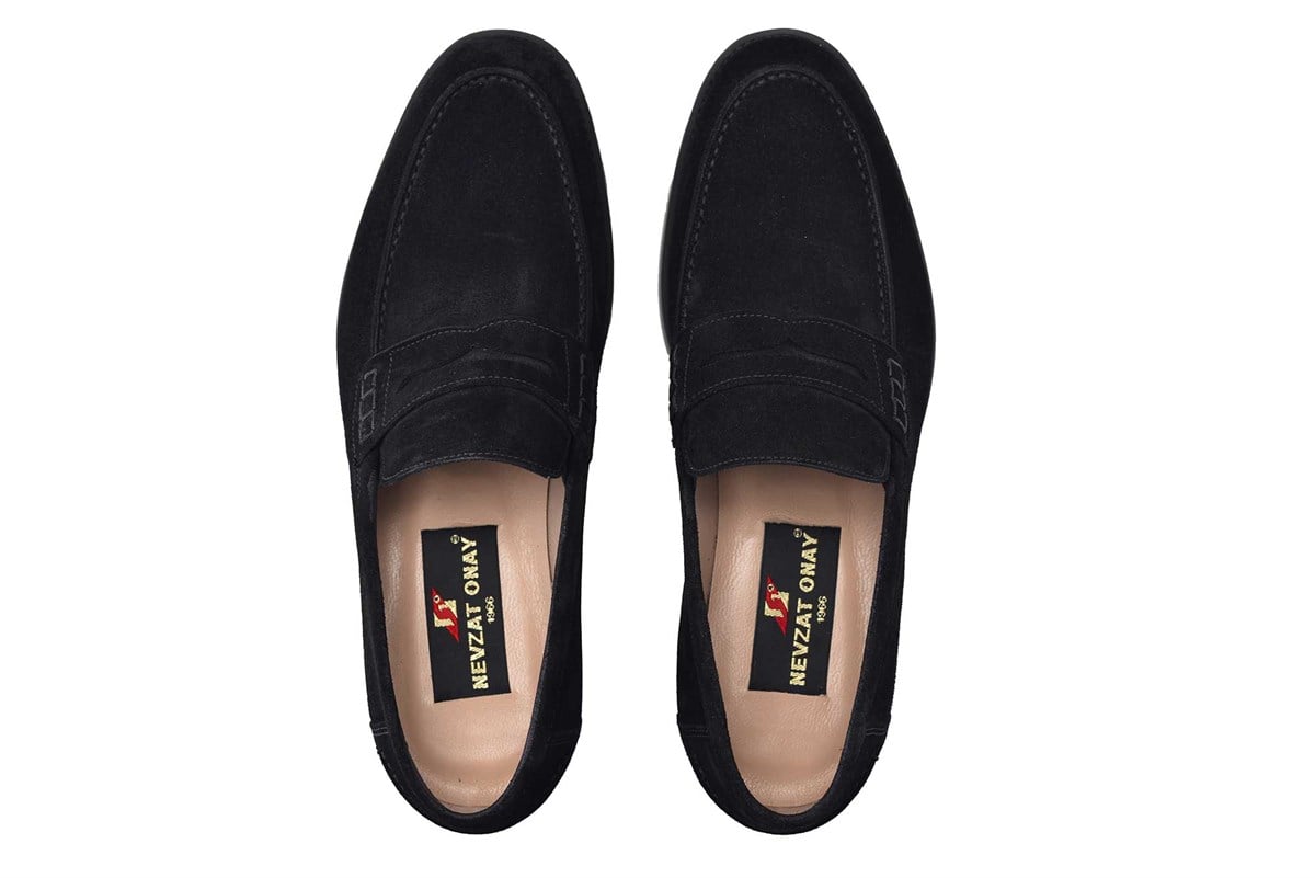 Hakiki Deri Siyah Günlük Loafer Erkek Ayakkabı