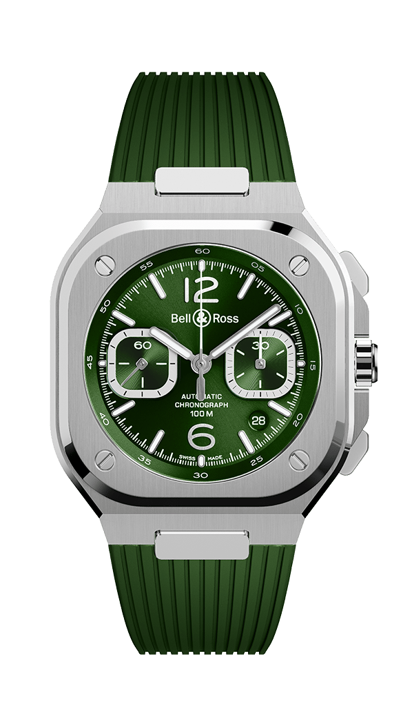 ベル&ロス　BR05C-SI-ST/SRB Bell&Ross BR 05 Urban Crono Green Steel BR05C.GN.ST.SRB Erkek Kol