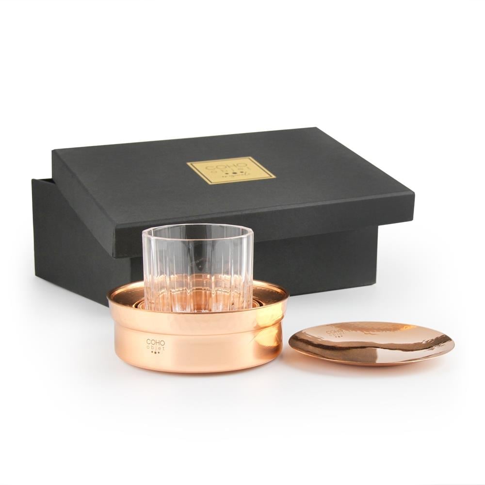 Whiskey Keyf & Whiskey Bardağı & Bakır Bardak Altlığı Hediye Seti
