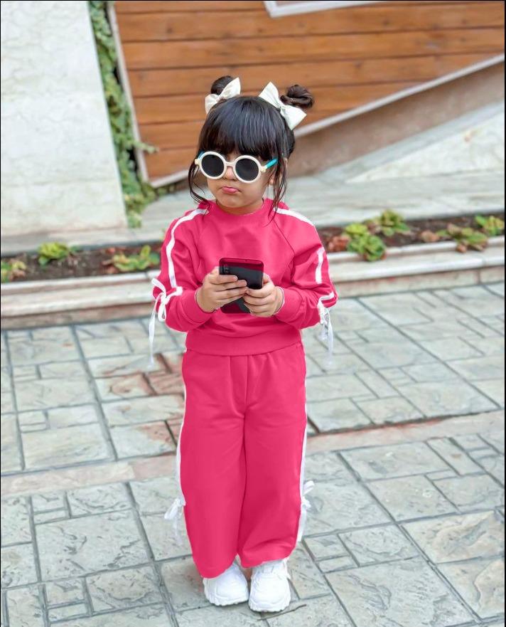 Şerit Detaylı Candy Girls Takım 