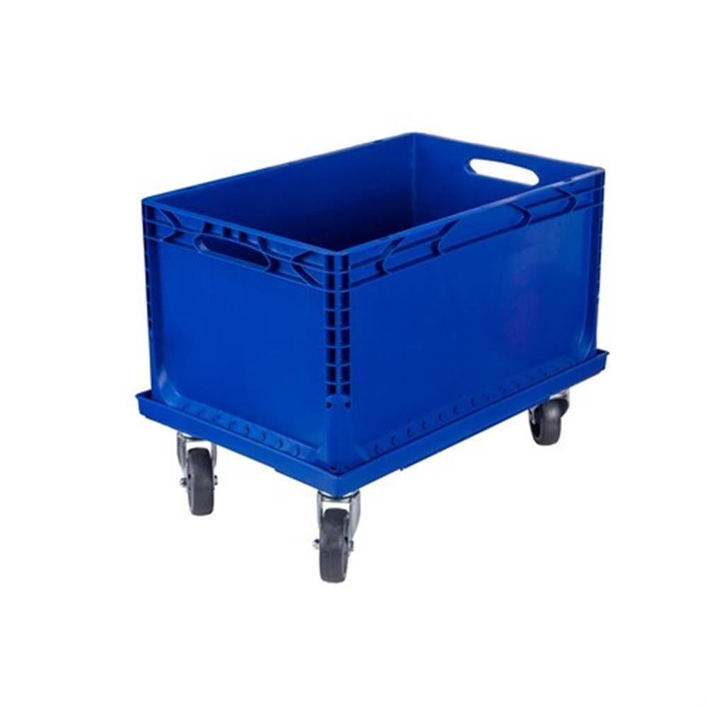 Taşıma Arabalı Compact 60-40-32 cm Plastik Kasa Mavi - Sanayi Store