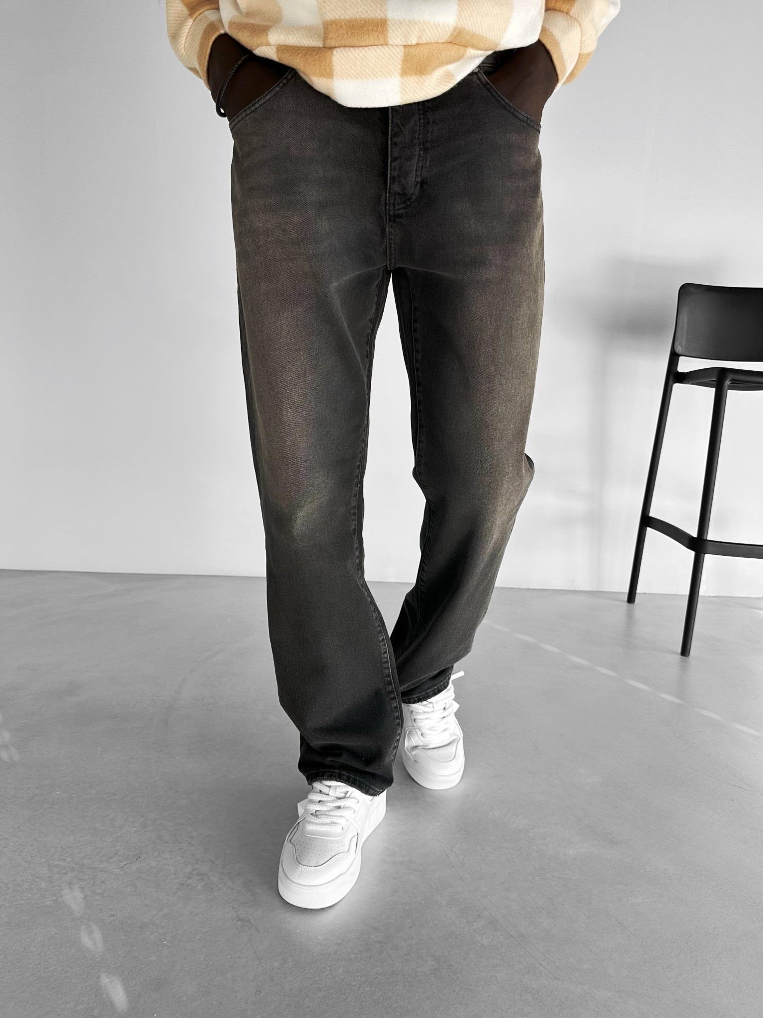 Erkek Baggy Fit Vintage Jean Pantolon Kahverengi