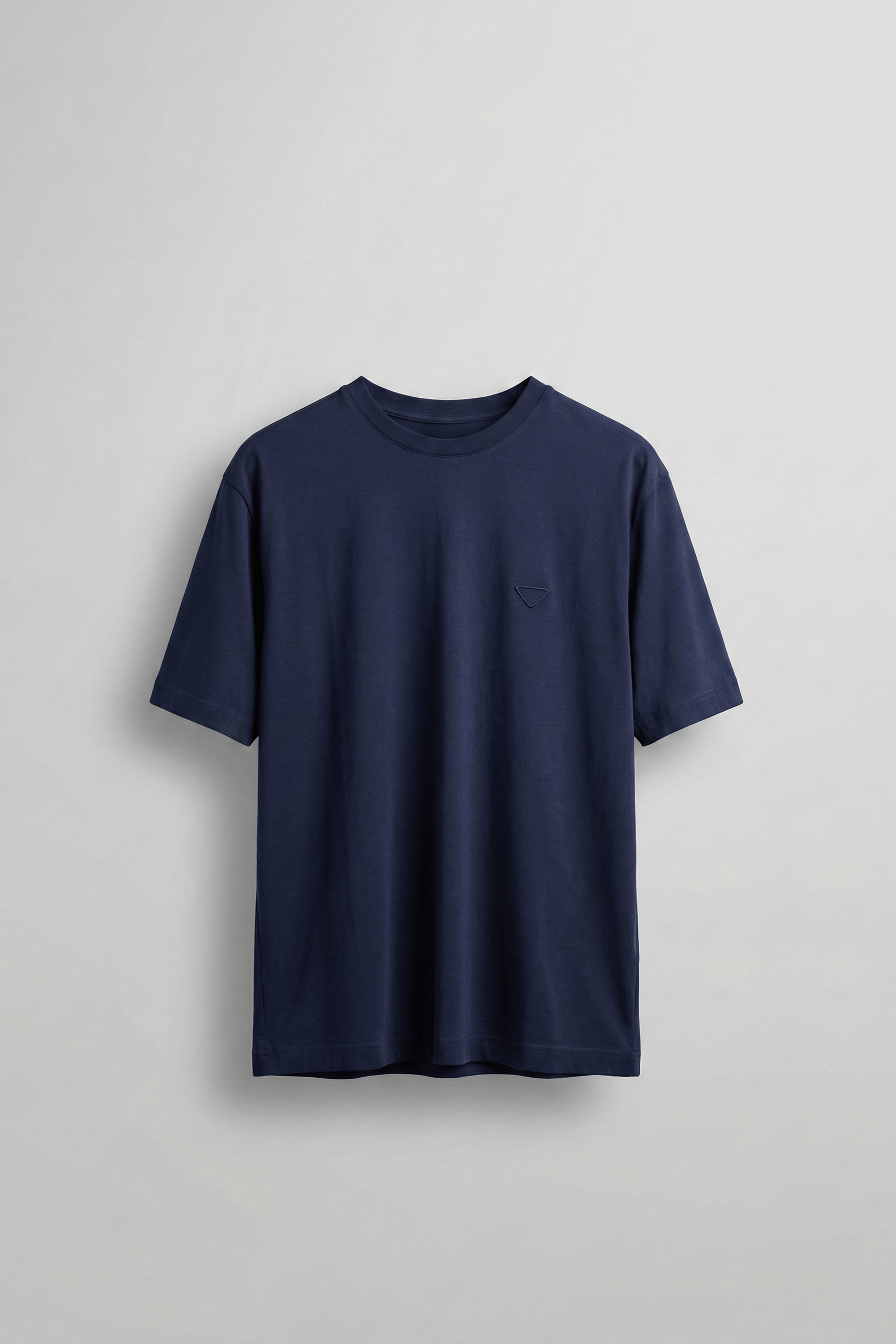 Erkek Relaxed Fit Yumuşak T-Shirt Lacivert | Abluka
