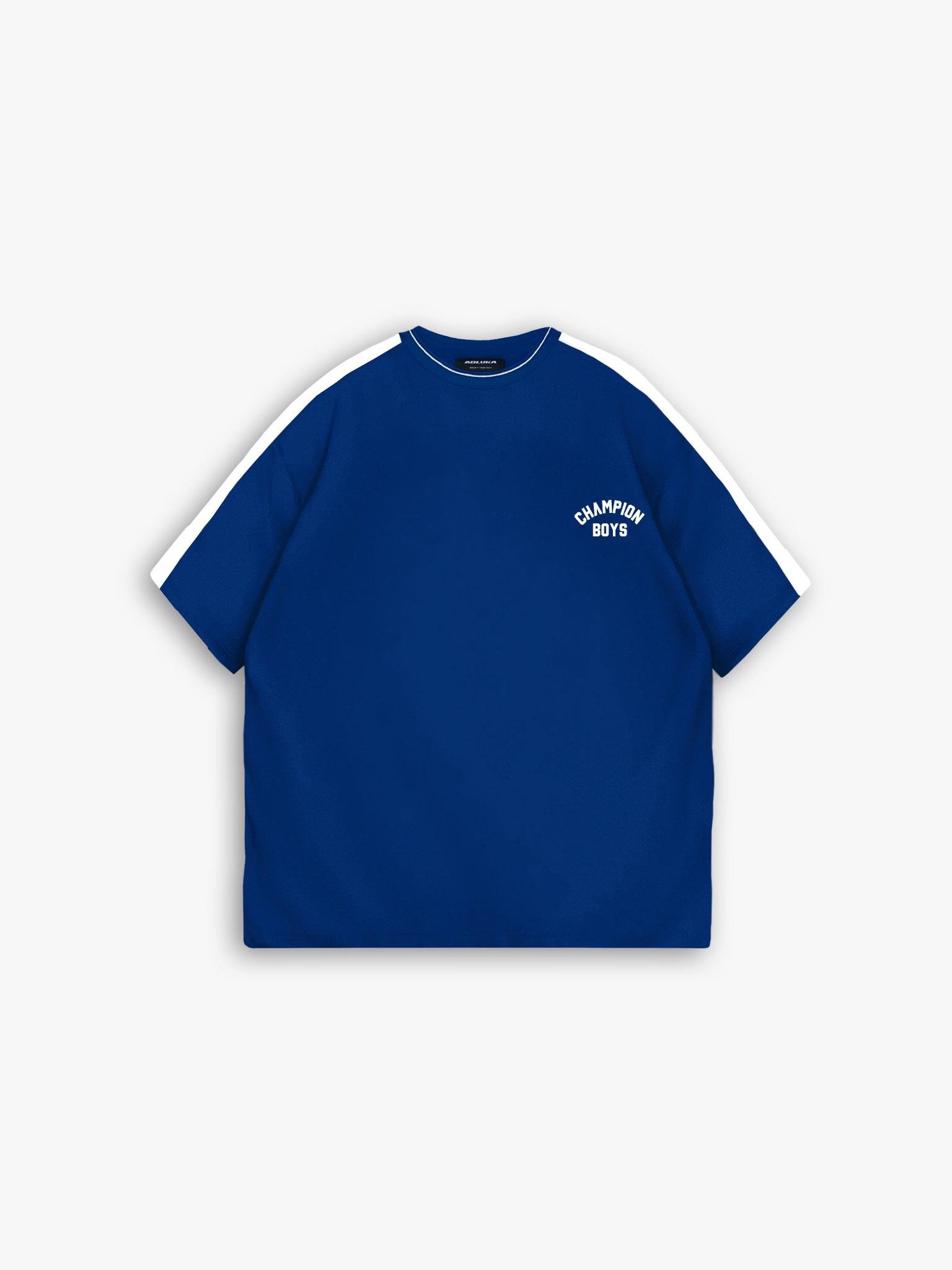 Erkek Oversize Champion Boys Bask l T Shirt Mavi