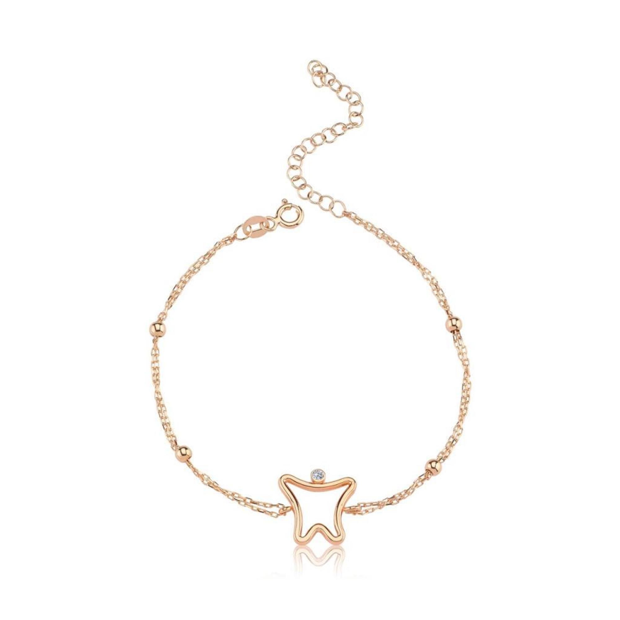 アクセサリー mia Mia Zirconia Basic Shine Diş Gümüş Bileklik | Mia Vento