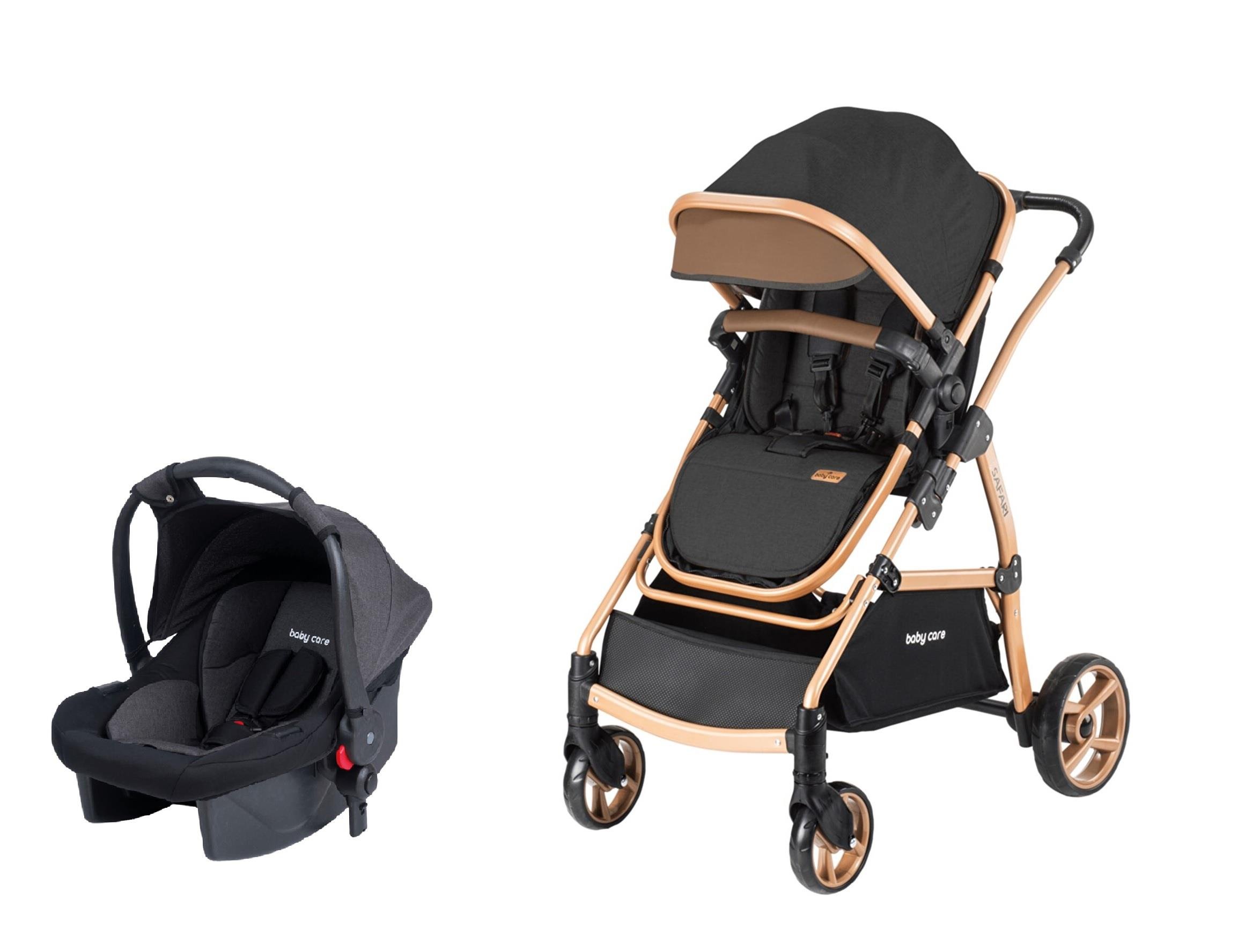 Baby Care Bc-315 Safari Trio Travel Puset Gold-Siyah ( Z