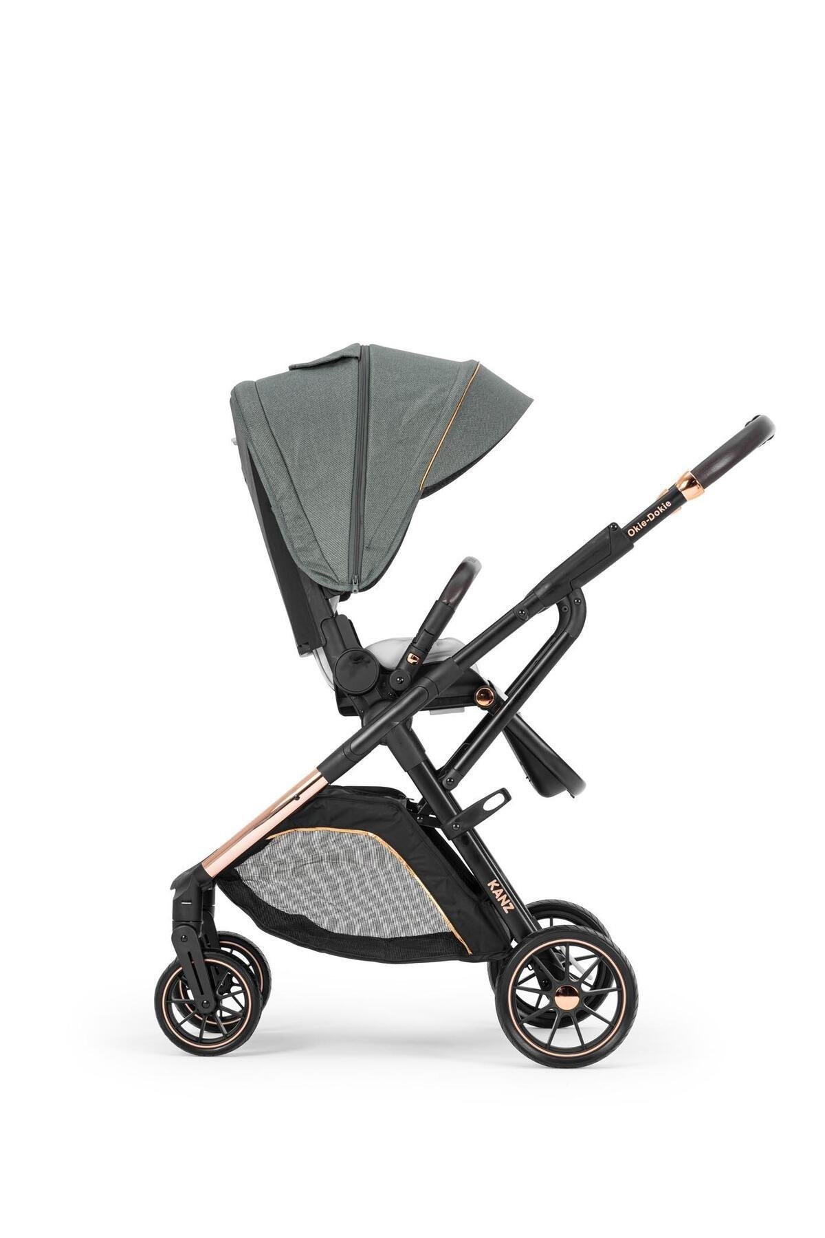 manekikko  kanaさま   10/4 購入予定 Kanz Okie Dokie Travel System Baby Stroller Grey