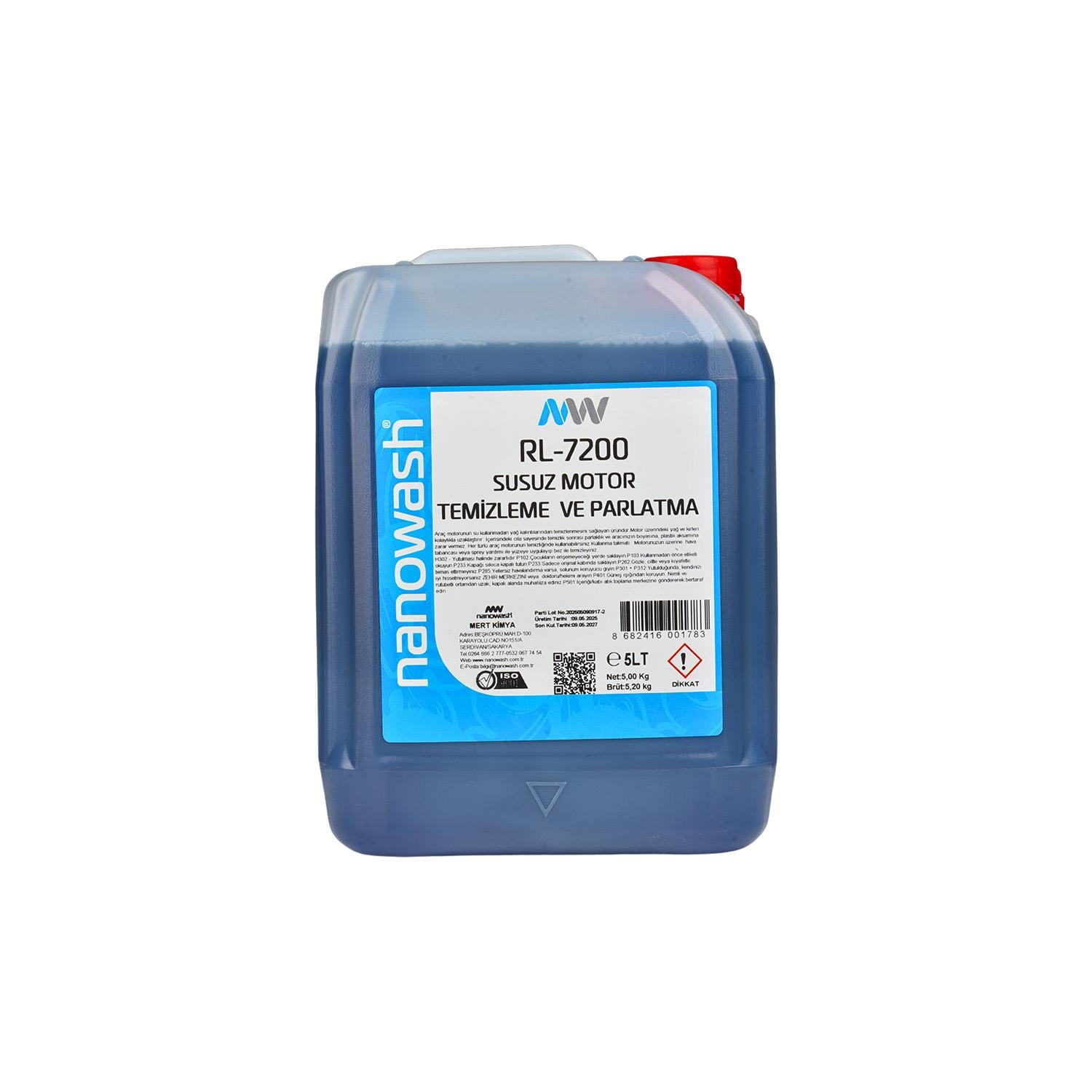 Nanowash RL-7200 Susuz Motor Temizleyici ve Parlatıcı 5 Lt