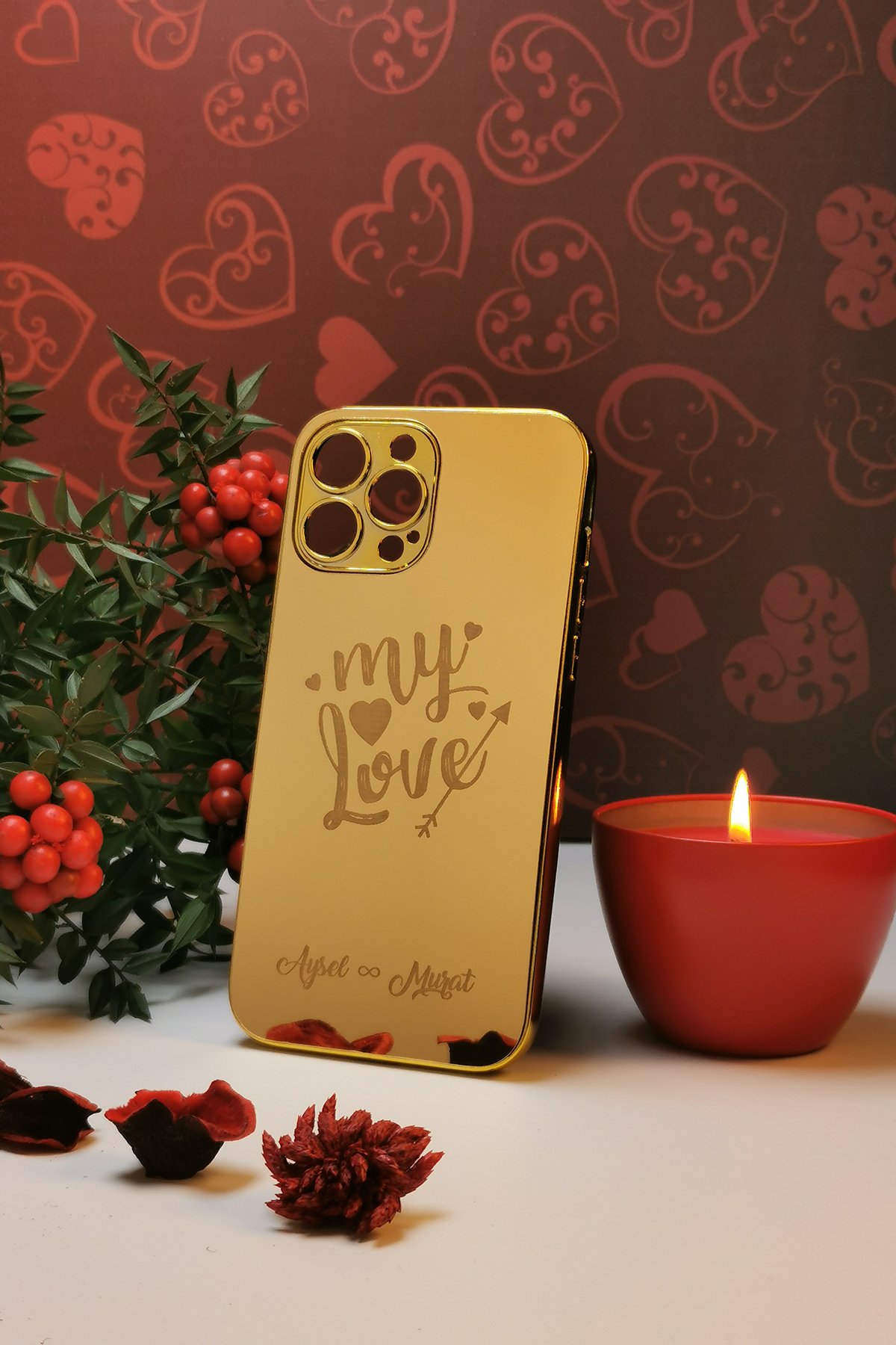 My Love Temalı Kişiye Özel Telefon Kılıfı