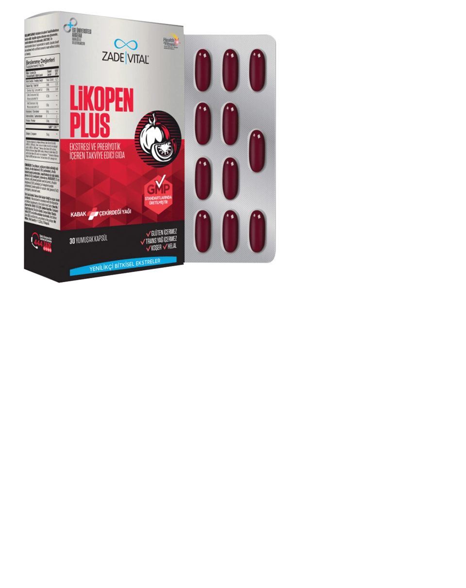 Zade Vital Likopen Plus 30 Kapsül 500 mg