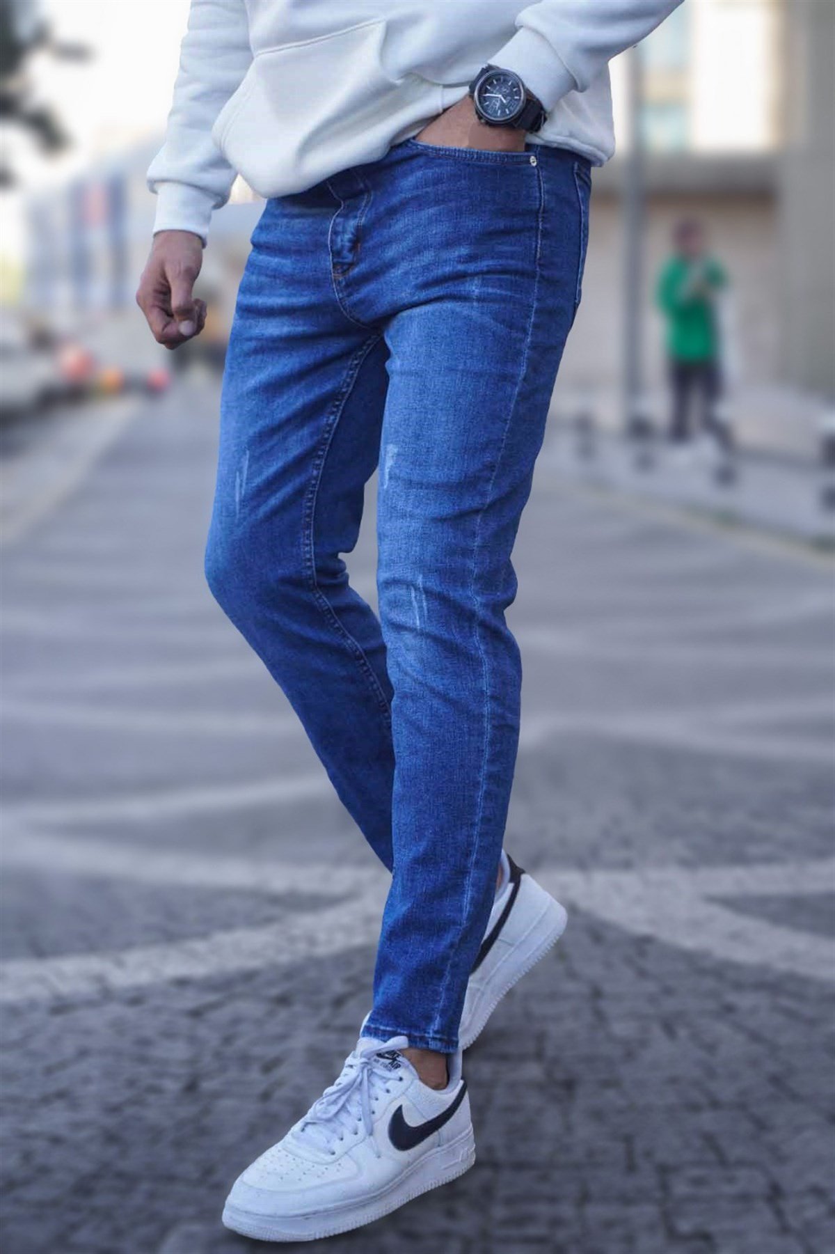 Dark Blue Skinny Fit Jeans