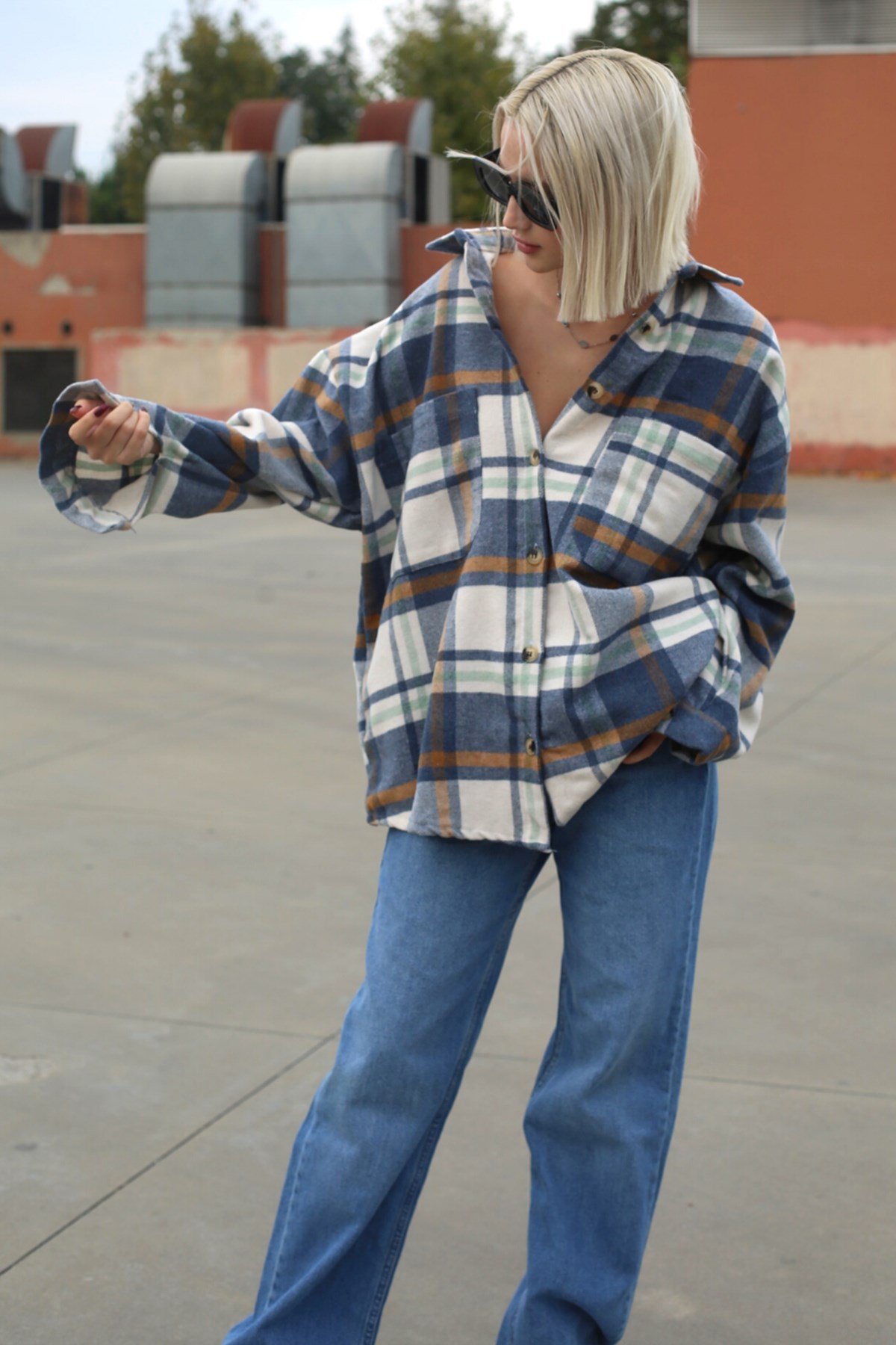 90s plaid shirt on sale outfits