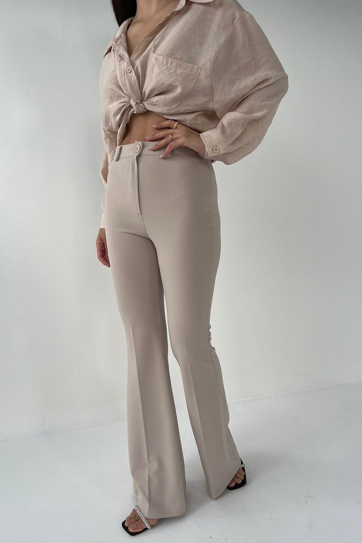 Silk bell bottoms best sale