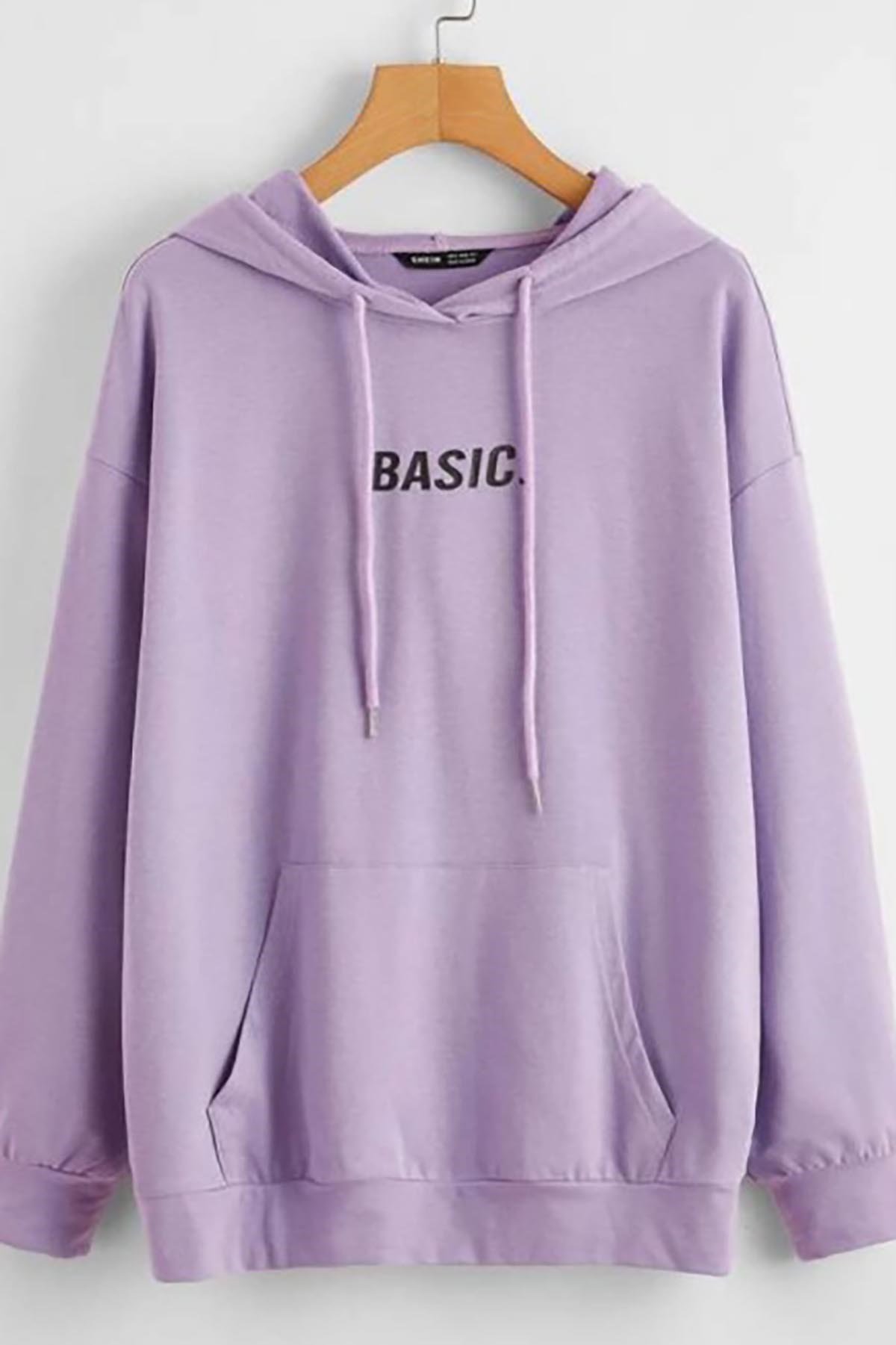 Light purple sweatshirt womens best sale