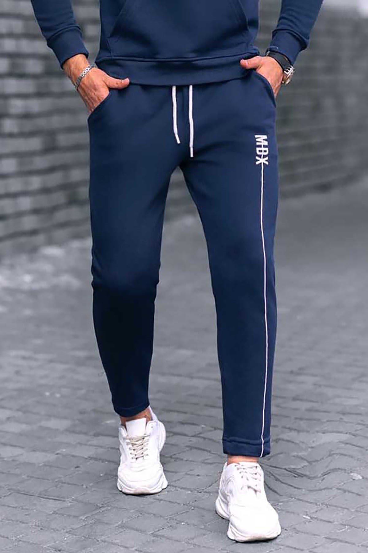 Mad blue cheap track pants