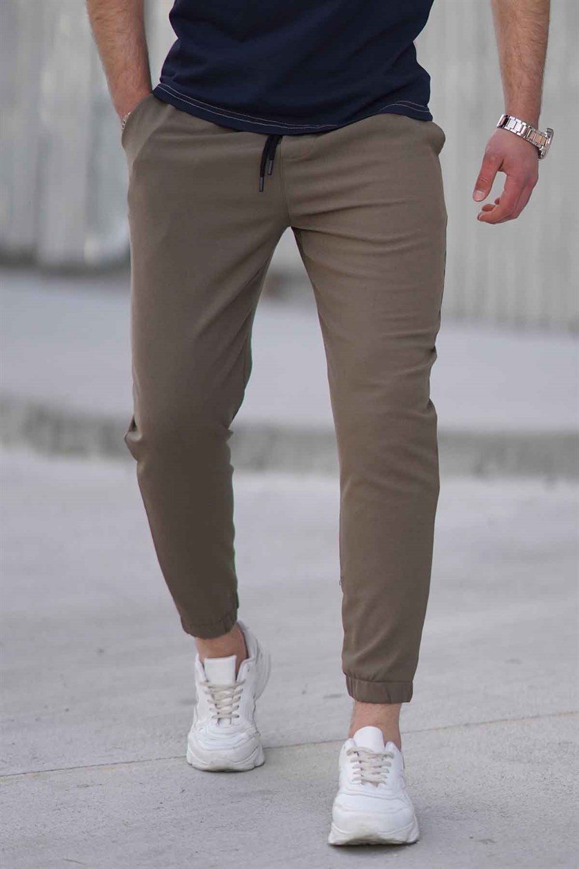 Madmext Khaki Slim Fit Trousers