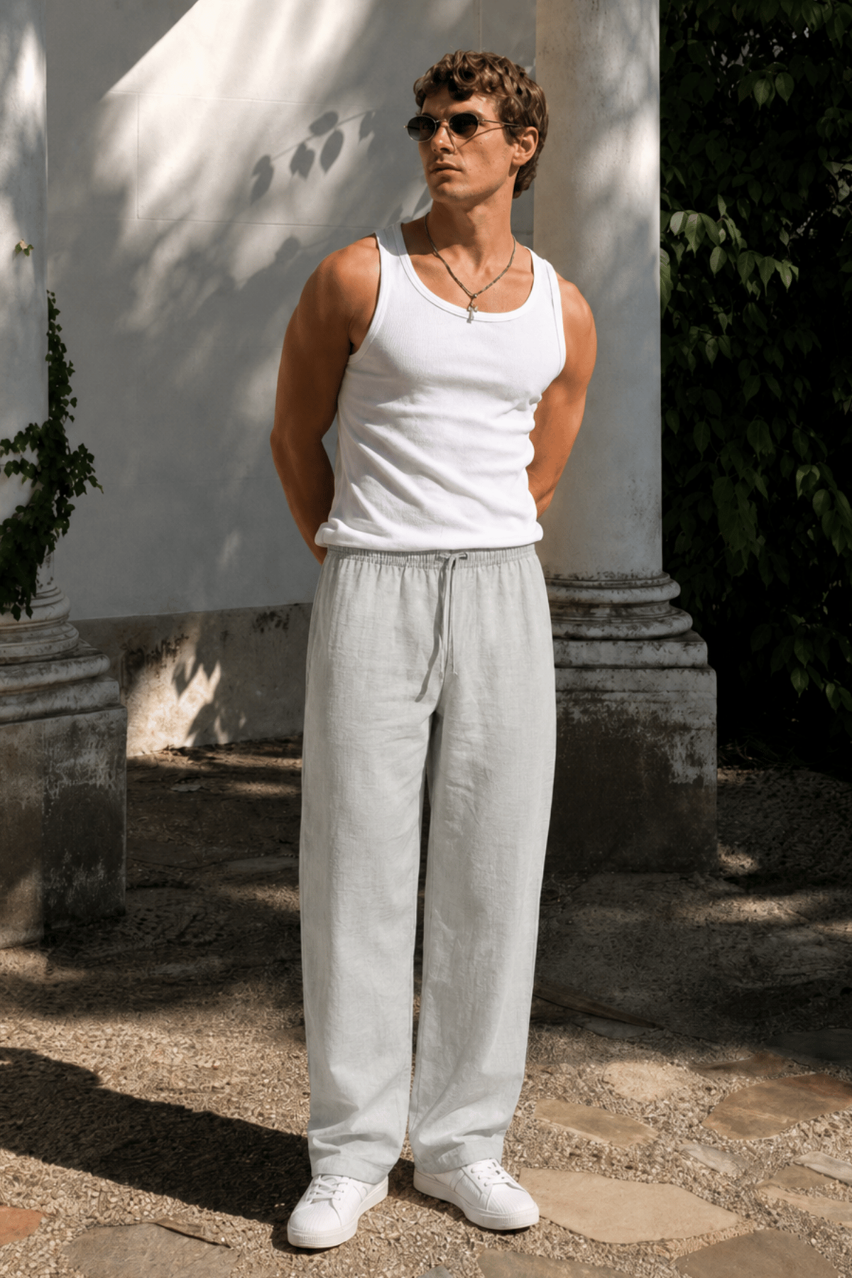 Paça Detaylı Rahat Kesim Erkek Pantolon 6532 - Madmext