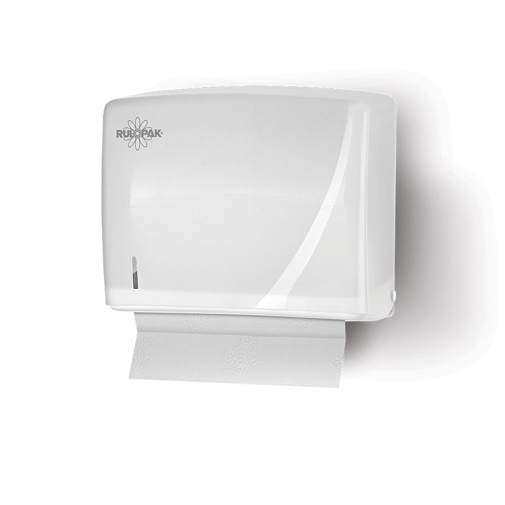 Rulopak Modern Z Katlama Kağıt Havlu Dispenseri 200'Lü Beyaz | Rulopak