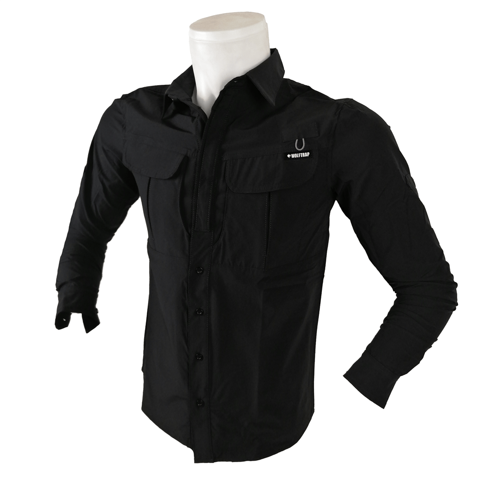 2 Cepli Paraşüt Kumaş Rahat Kalıp Siyah Taktik Gömlek | Taktik Gömlek  Modelleri Ve Fiyatları