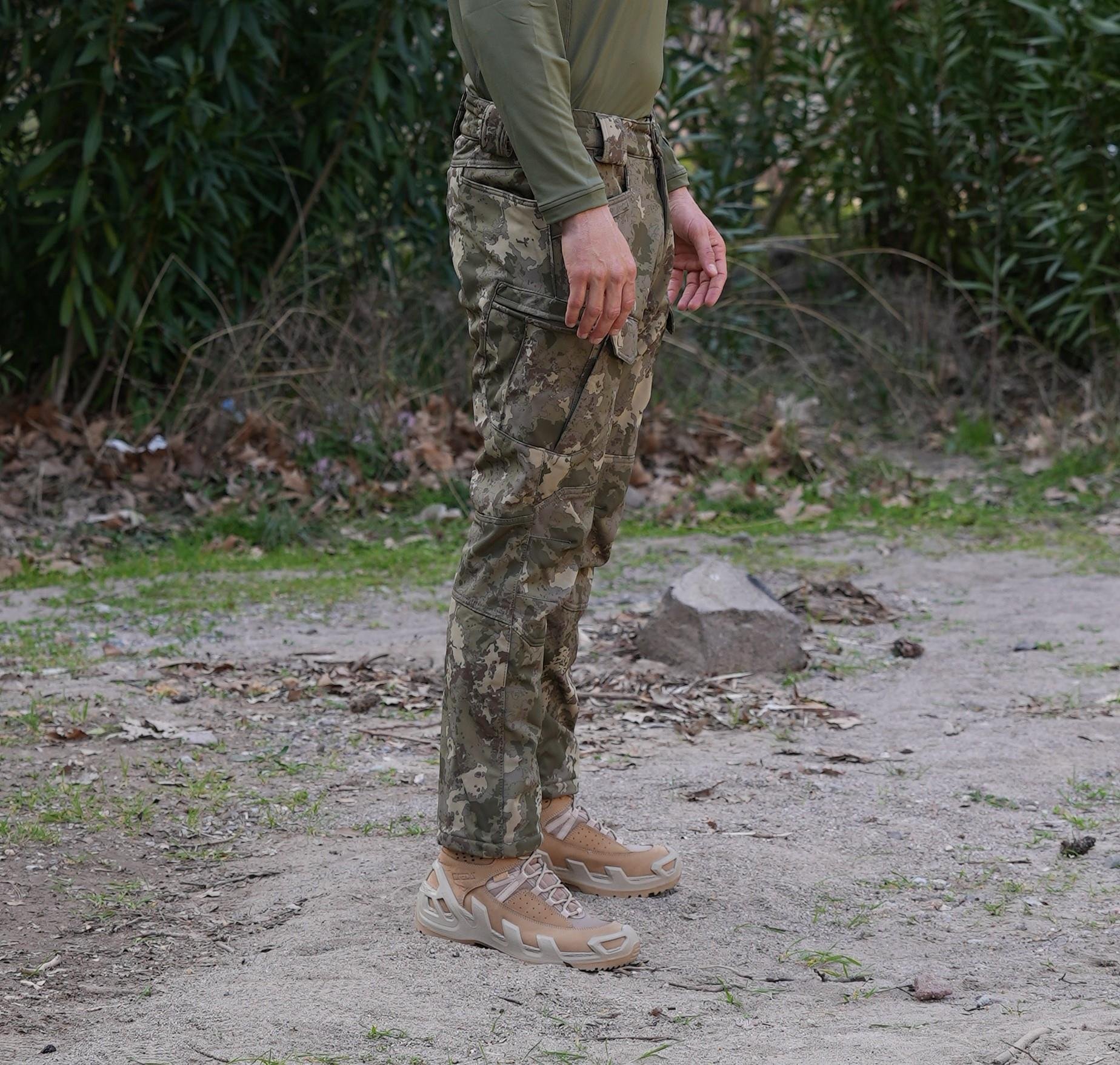 8 Cepli Askeri Kamuflaj Desenli Softshell Pantolon, İçi Polarlı Softshell  Pantolon | Şimşekoğlu Askeri Malzeme