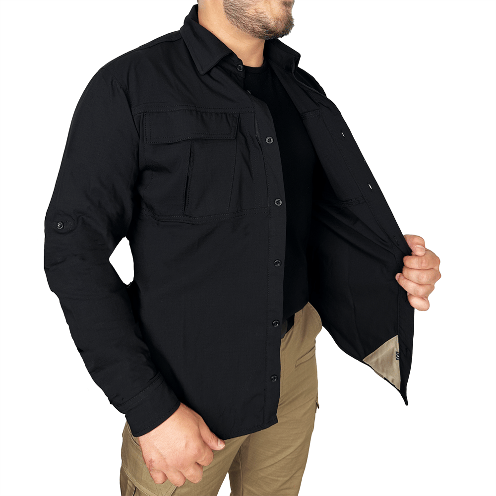 Yabgu 4 Cepli Dört Mevsim Uzun Kollu Siyah Taktik Gömlek | Taktik Gömlek  Modelleri Ve Fiyatları | Şimşekoğlu Askeri Malzeme