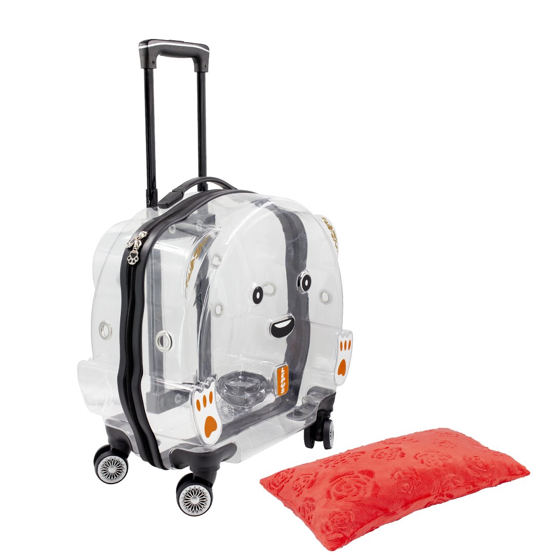 8684026007032Lepus Wheel Bag Şeffaf Kedi Köpek Tekerlekli Taşıma