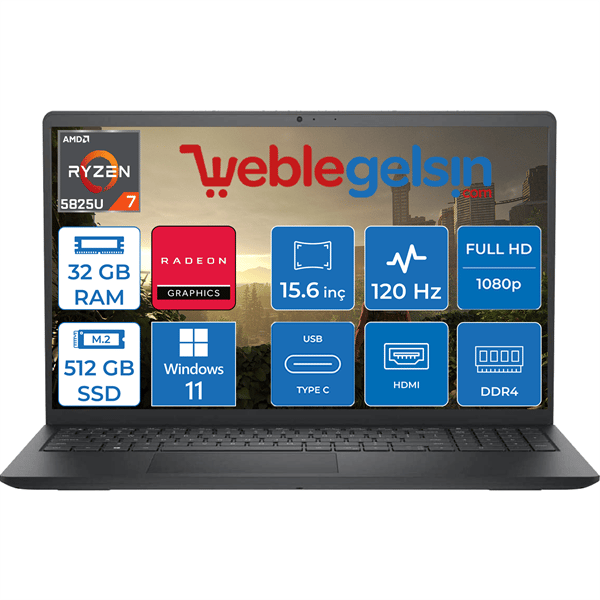 Dell Inspiron 15 3525 Ryzen 7 5825U 32GB 512GB SSD 15.6 Dell Inspiron 15 3525 Ryzen 7 5825U 32GB 512GB SSD 15.6
