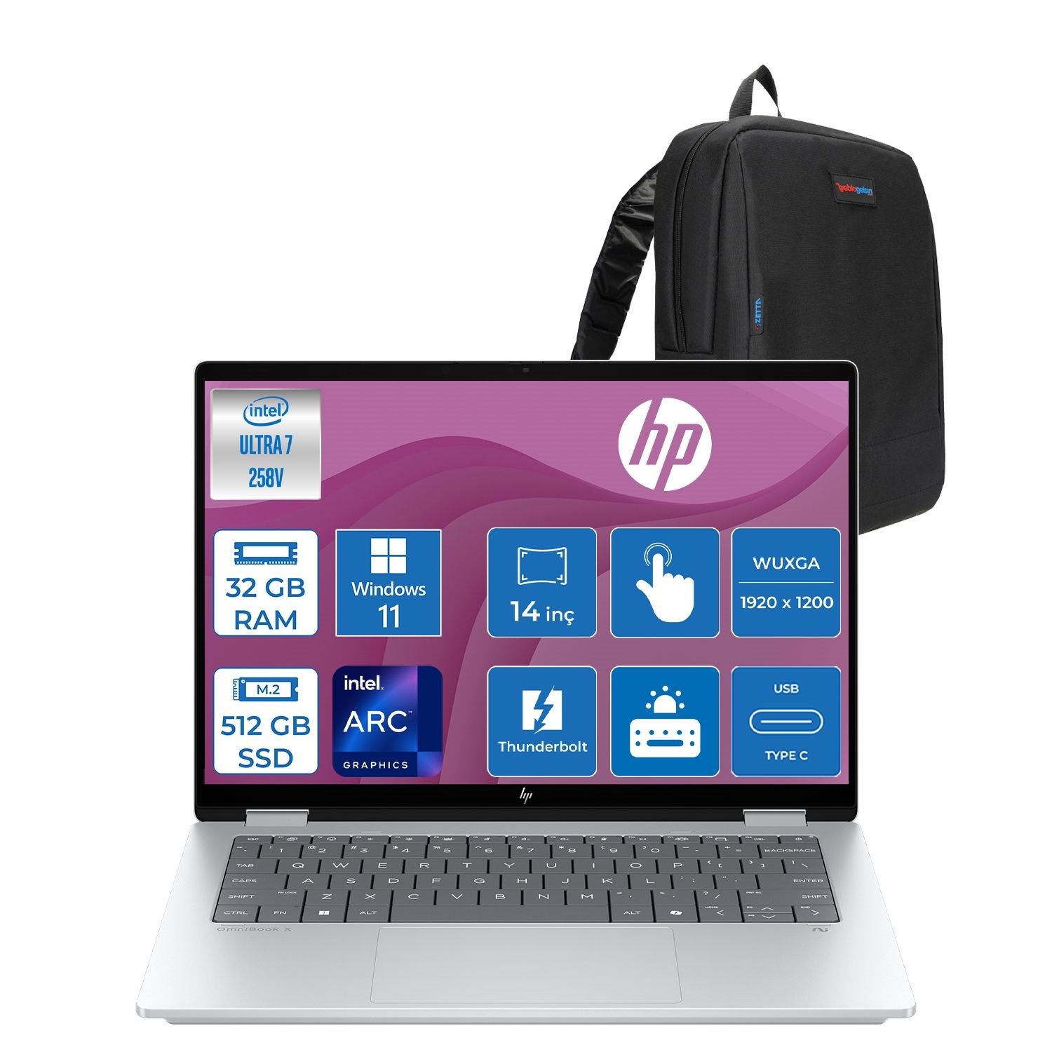 Hp Omnibook x Flip 2-In-1 Laptop Next Gen Aı Intel® Core™ Ultra 7