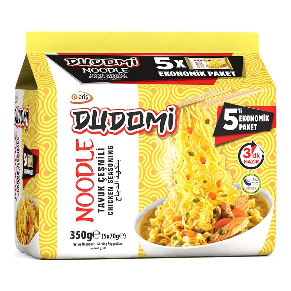 Dudomi Tavuk Çeşnili Noodle 5'li Poşet 5x70 Gr. Erisstore.com'da