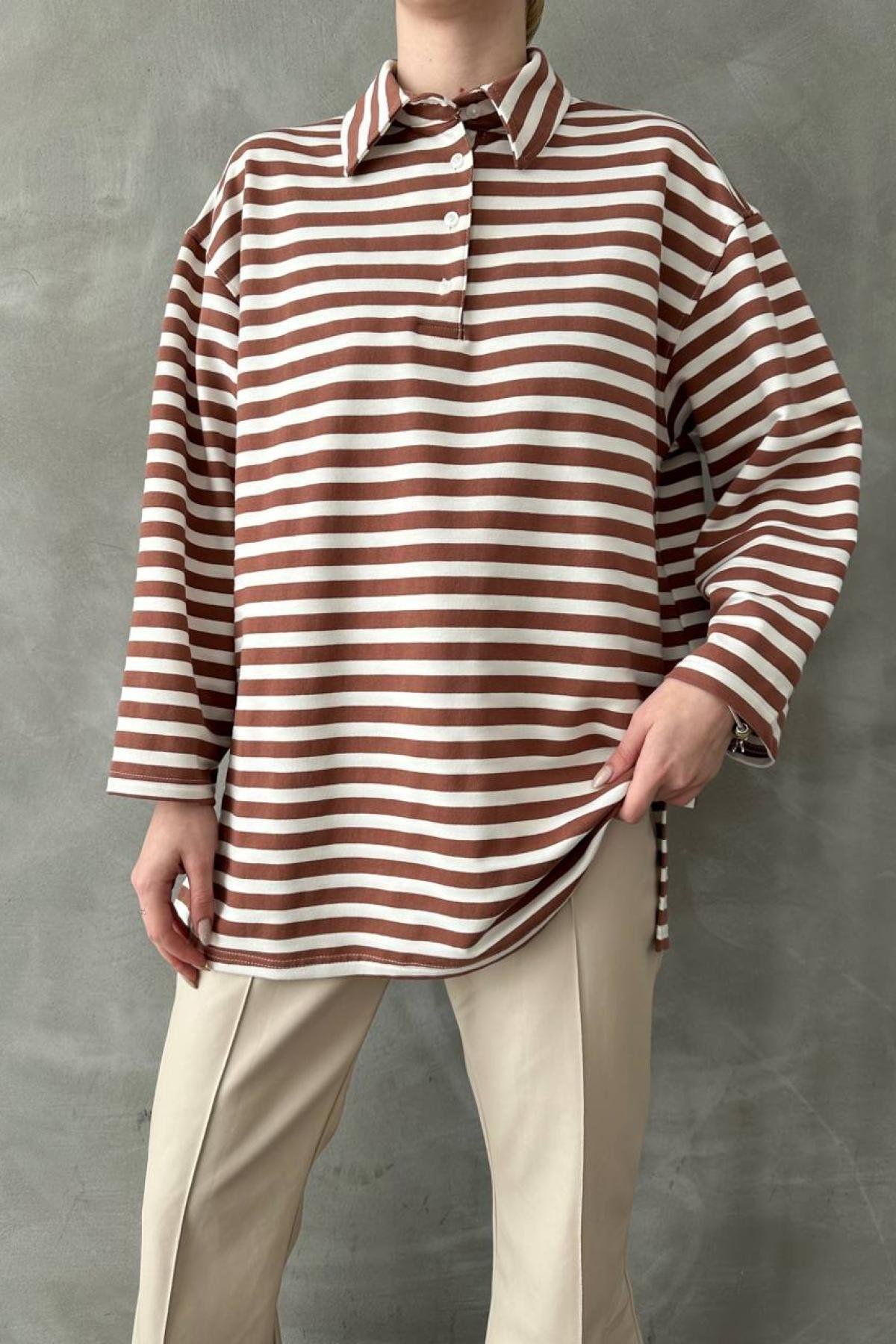 Hood by air long sleeve striped polo best sale