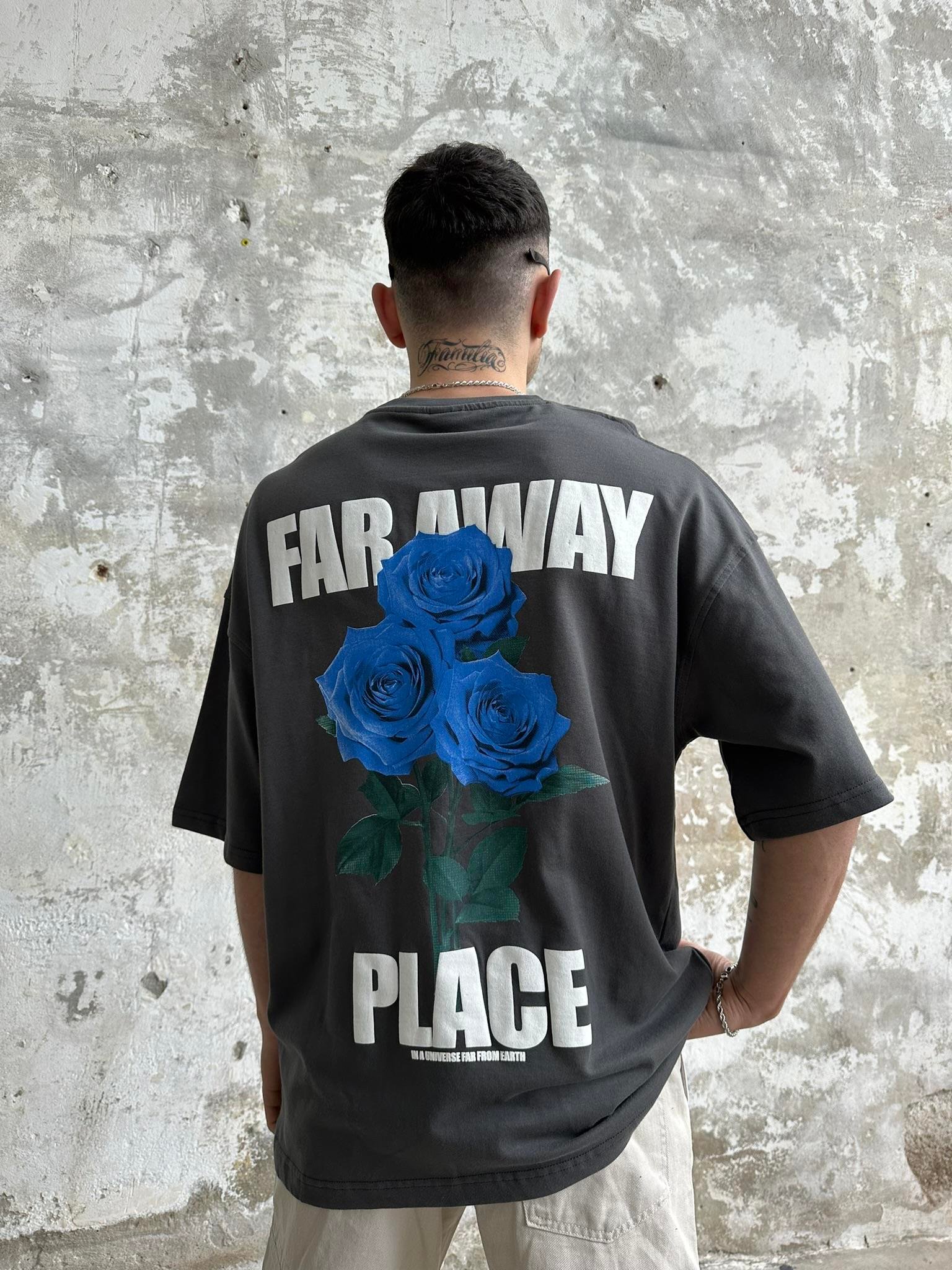 Far Away Place Oversize T Shirt Smoky