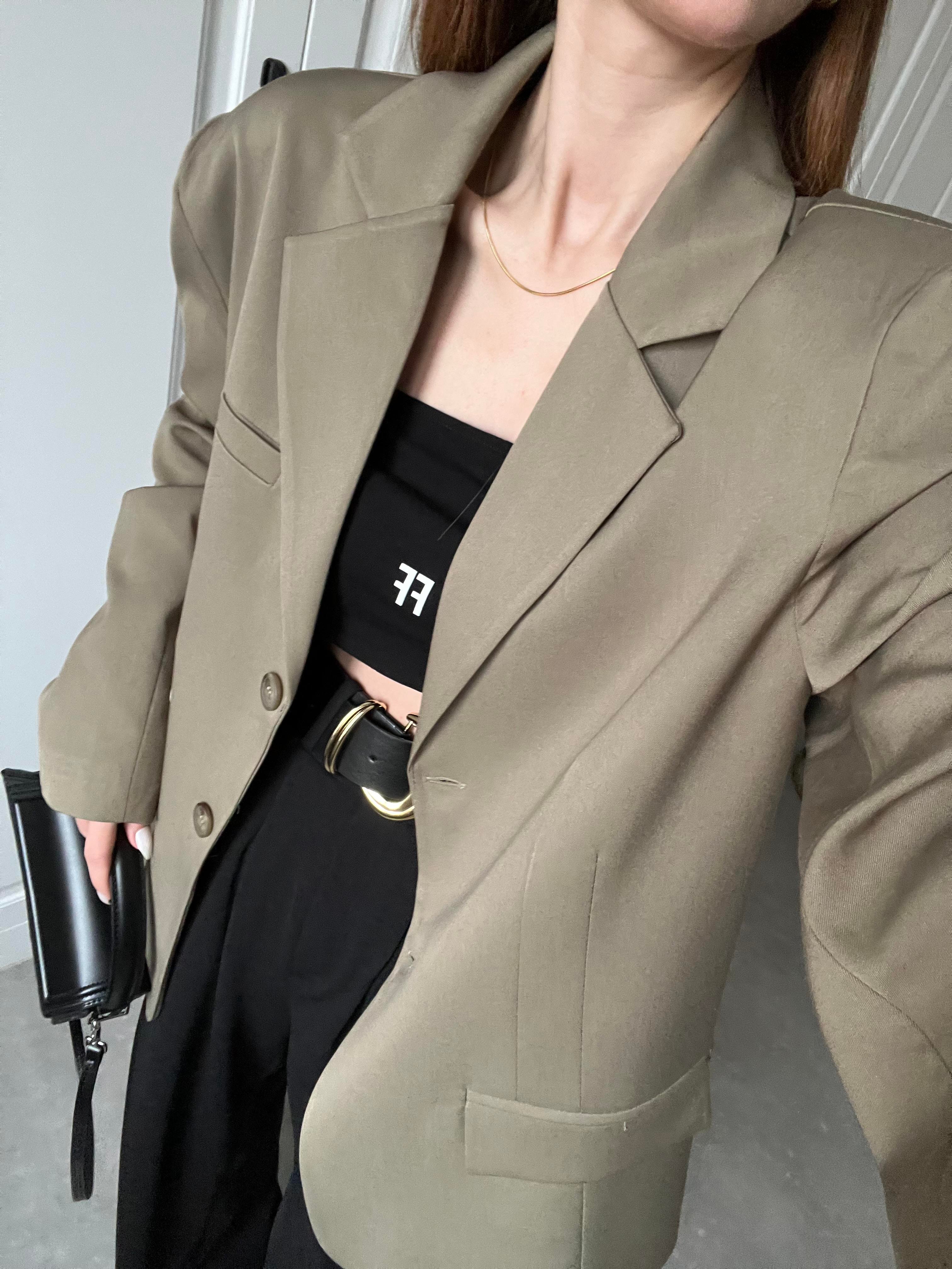 Blazer nude femme hotsell