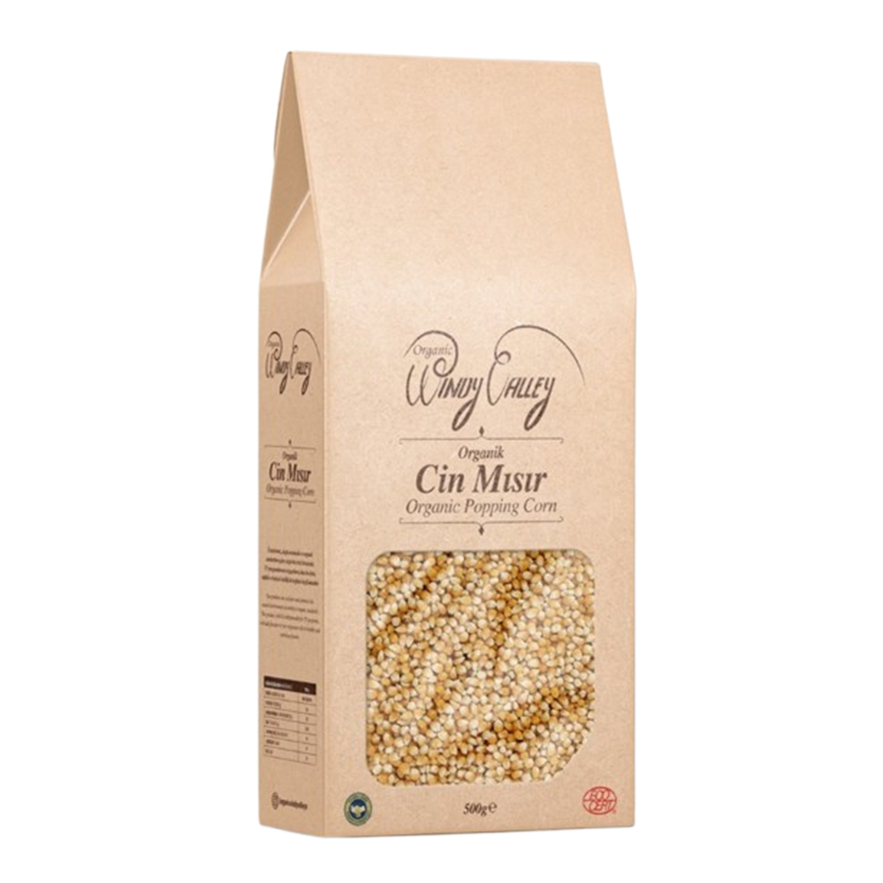Organik Patlatmalık Mısır (500 gr ) GDO suz, Yerli Ürün 