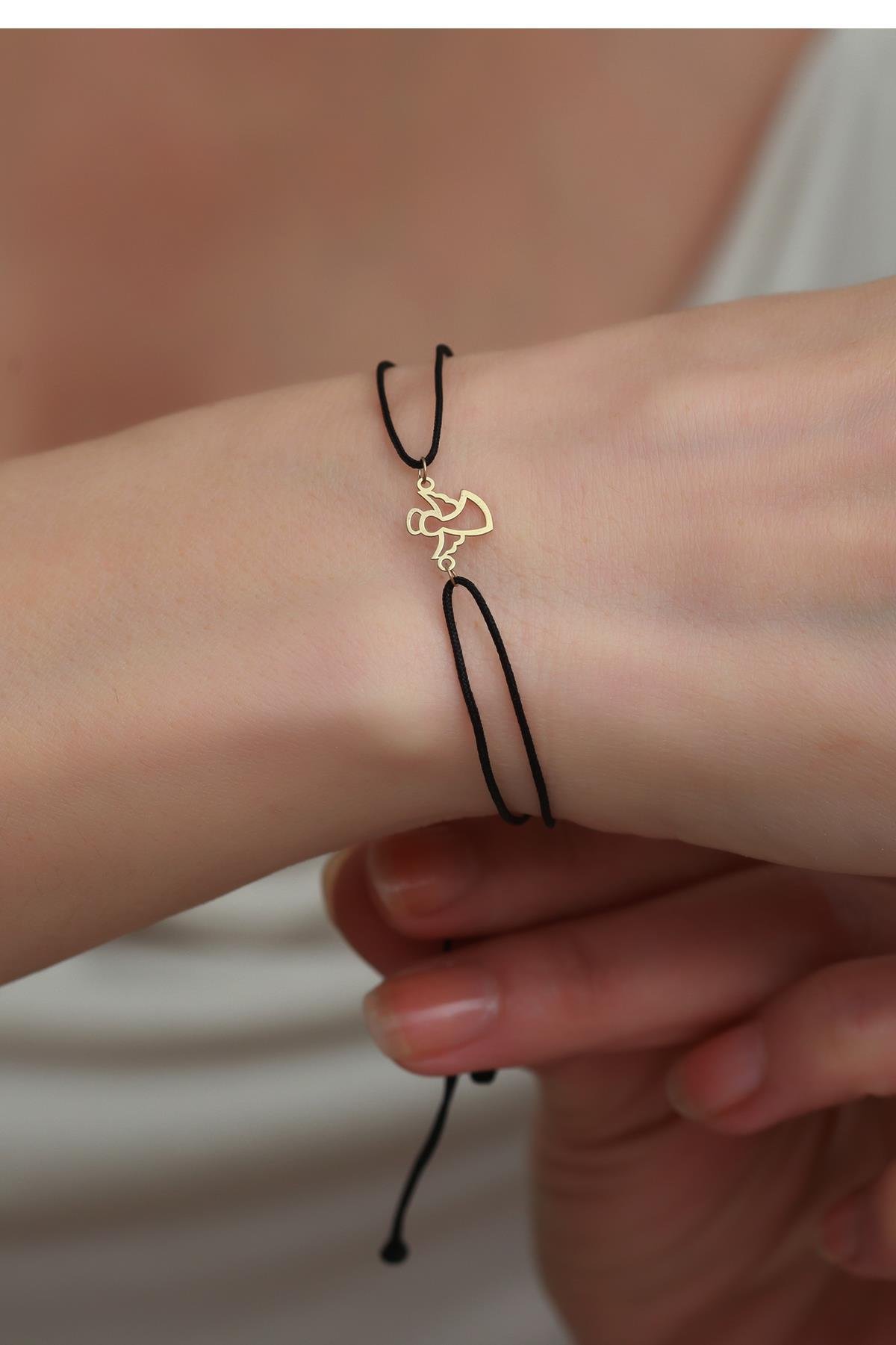 Black string bracelet deals