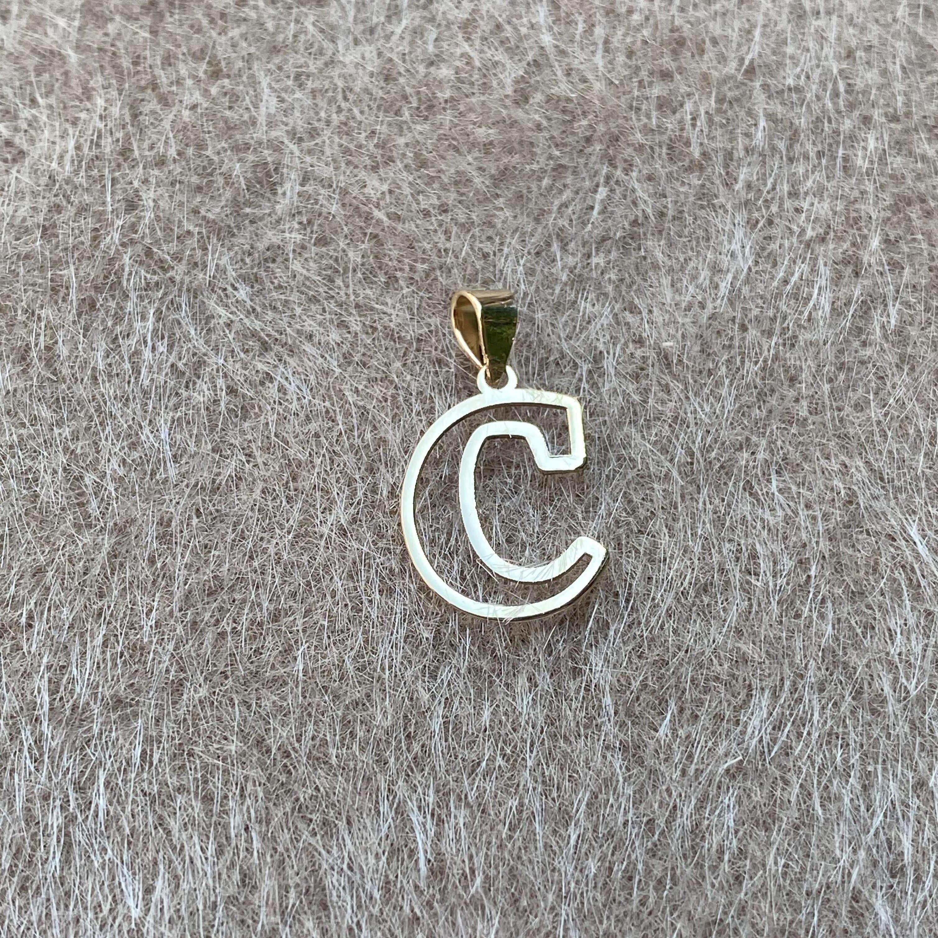 Letter outlet c pendant