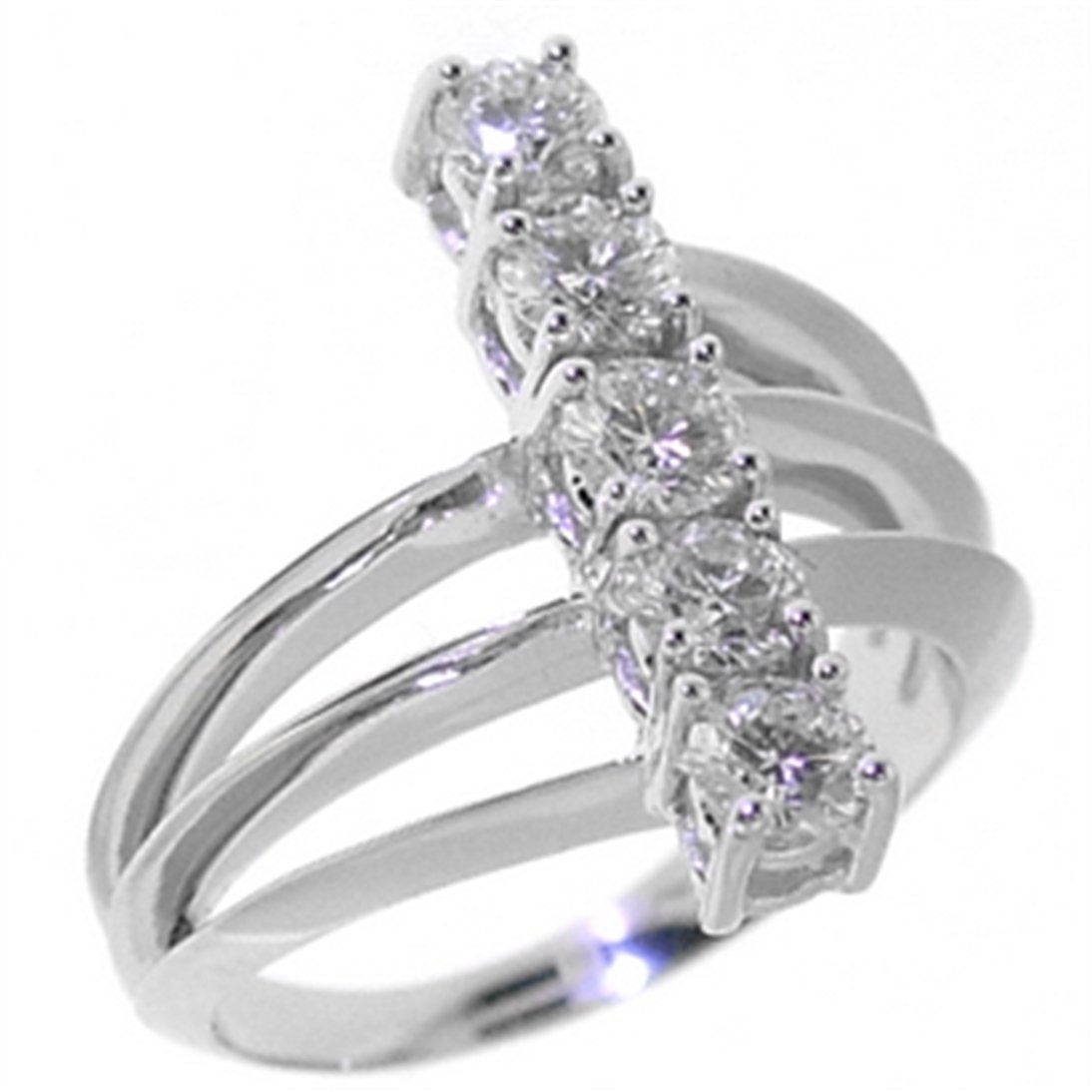 Solid Gold 1 carat Diamond Five Stone Ring