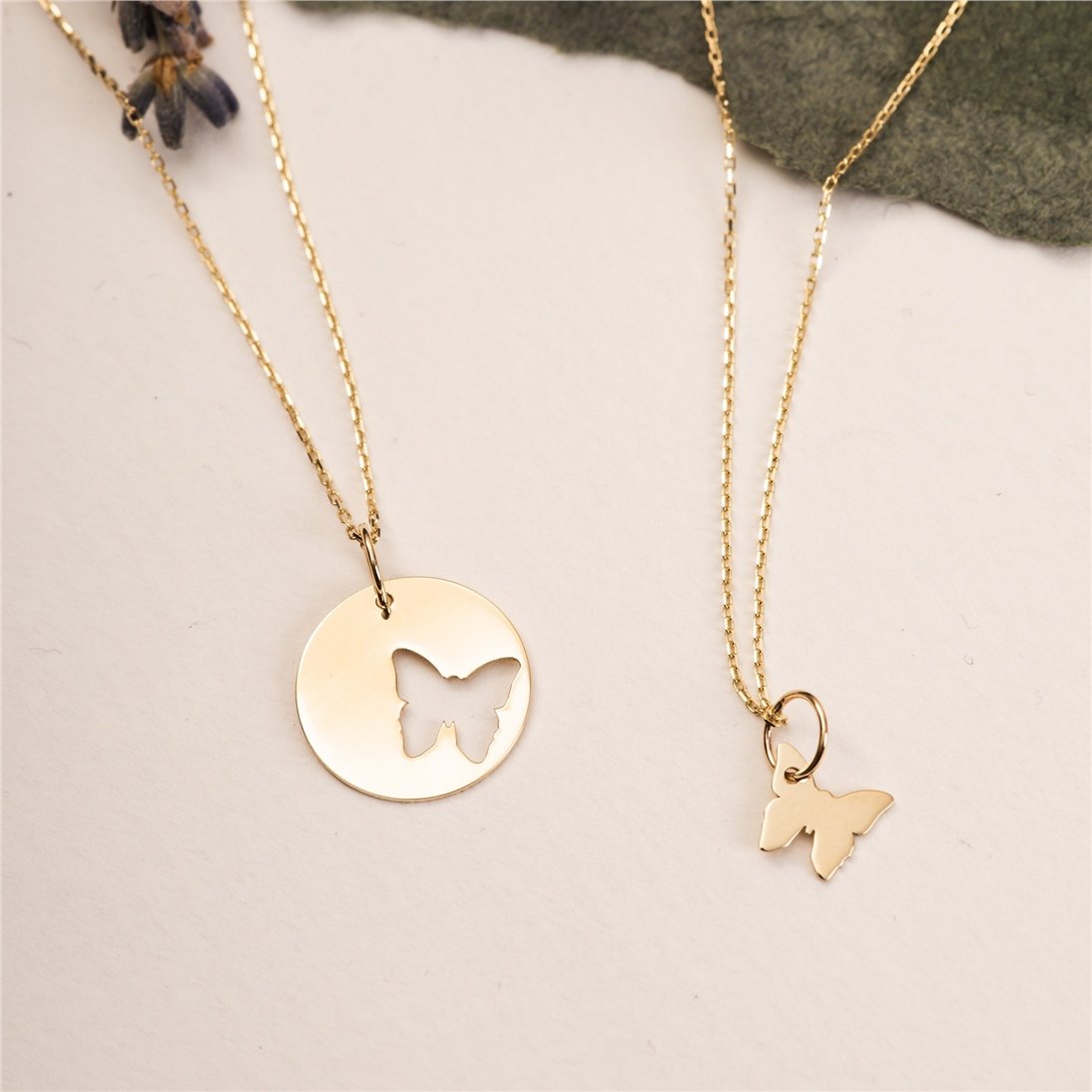 14k solid gold layered necklace set deals