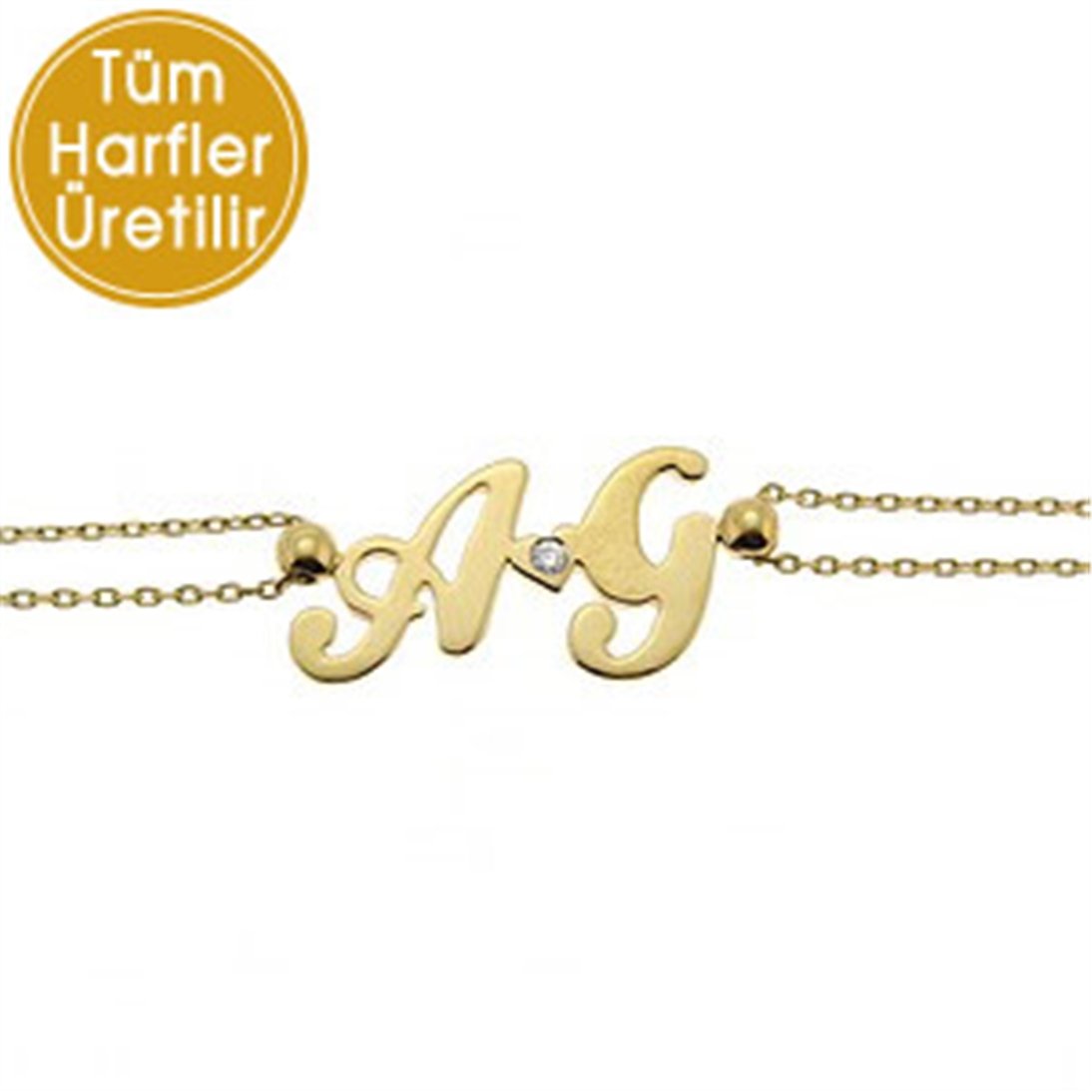 Gold on sale letter bracelet