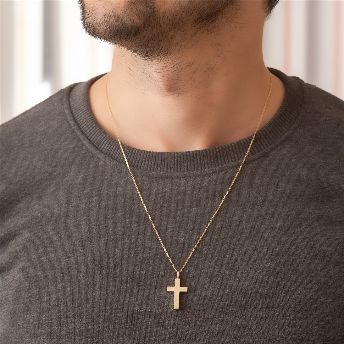 Personalized cross bar necklace new arrivals
