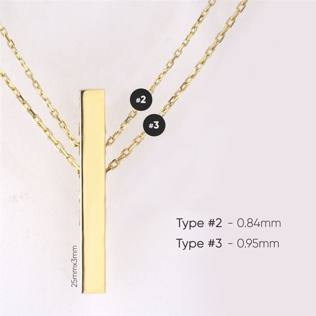New Mum Necklace in 14K 18K Solid Gold by GoldStore Jewelry