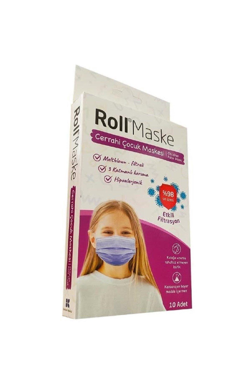 Roll Maske Çocuk ( Kız ) 1 Kutu | lorellishop.com