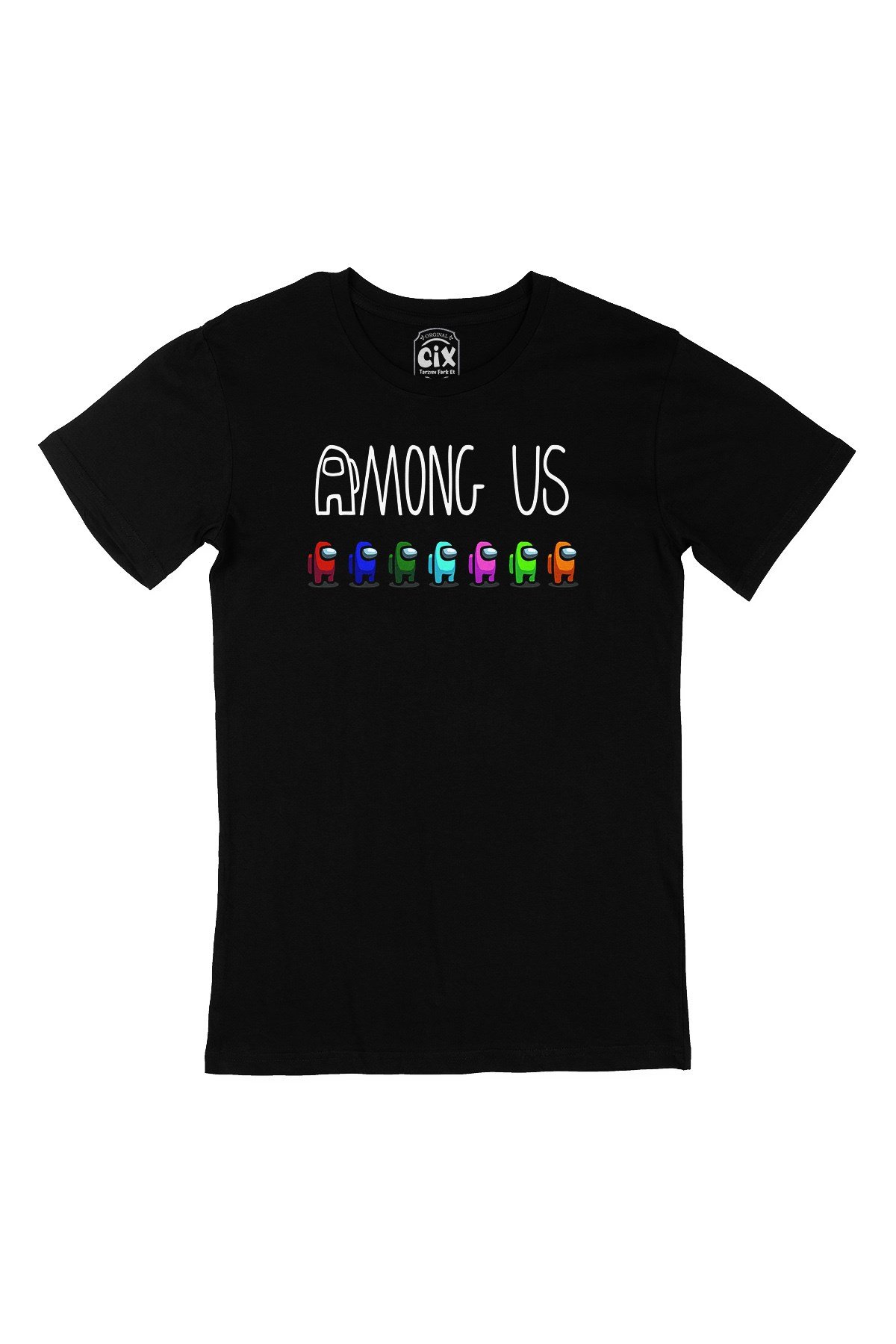 Cix Among Us All Siyah Tişört - Ücretsiz Kargo
